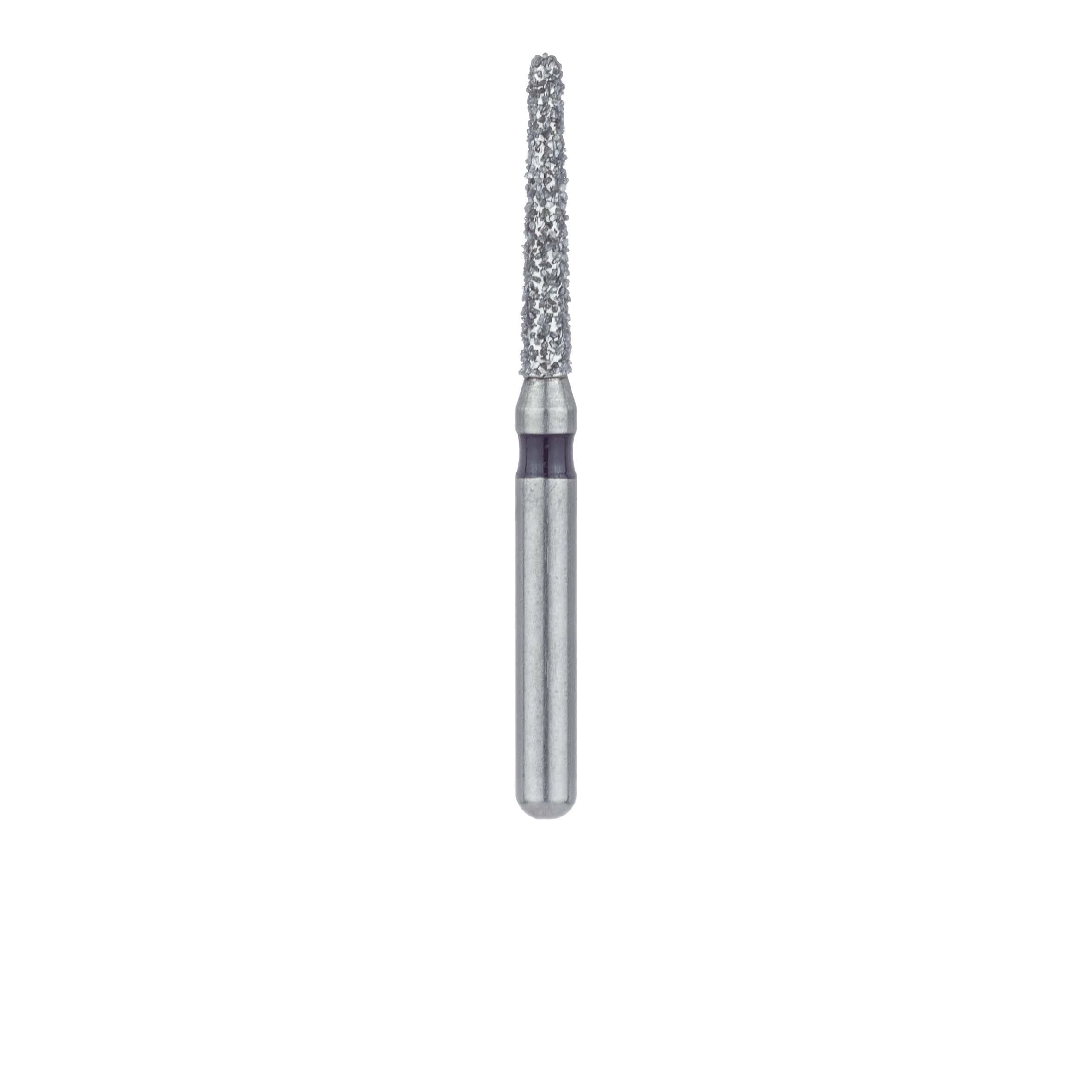 Meisinger 850H-014-SS Diamond Bur, Round End Tapered (Cone), Super Coarse (Black), Friction Grip Short Shank, 1.4 mm Head Diameter, 8.0 mm Head Length, 5/Pack thumbnail 2