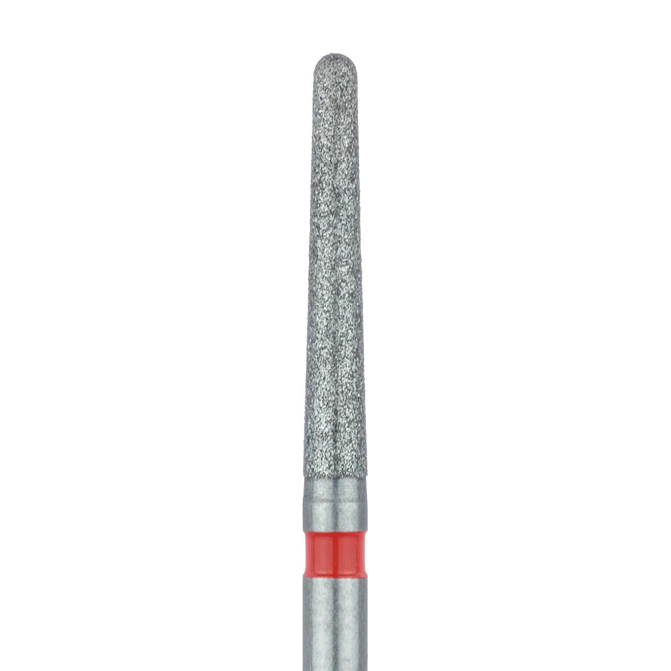 Meisinger 852F-016-FG Fine Diamond Bur, Round End Tapered, Friction Grip, 1.6 mm, Red Ring, 5/Pk - Meisinger Diamonds 852F-016-FG Fine 5/Pk - Image 1