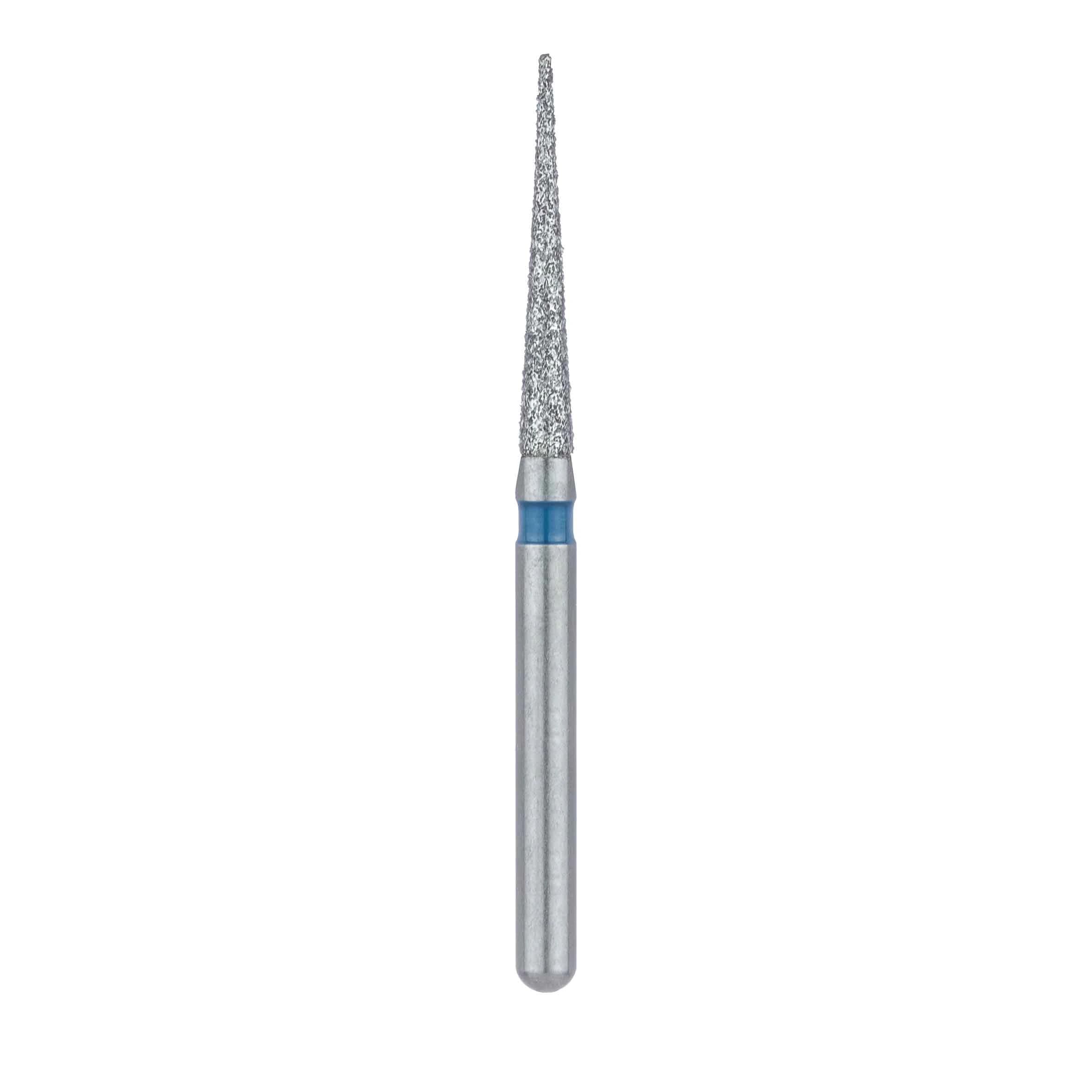 Meisinger Multi-Use Diamond Bur, Friction Grip, Long Needle, 859-014-FG, 1.4 mm Head, Medium Grit, Blue Ring, 5/Pk thumbnail 2