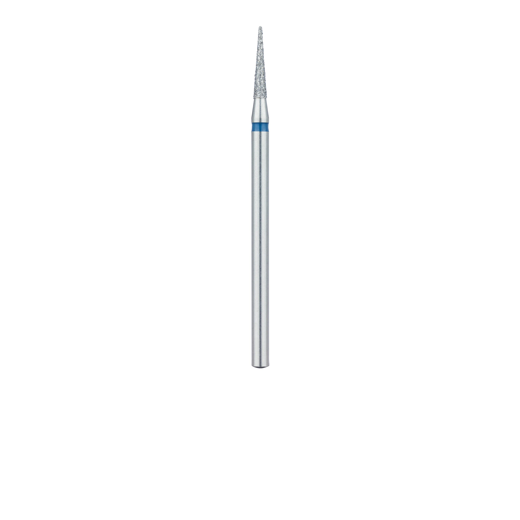 Meisinger 859-018-HP Multi-Use Diamond Bur, Needle Shape, Medium Grit (Blue), 1.8 mm Head, 10 mm Working Length, HP Shank, 5/Pack thumbnail 2