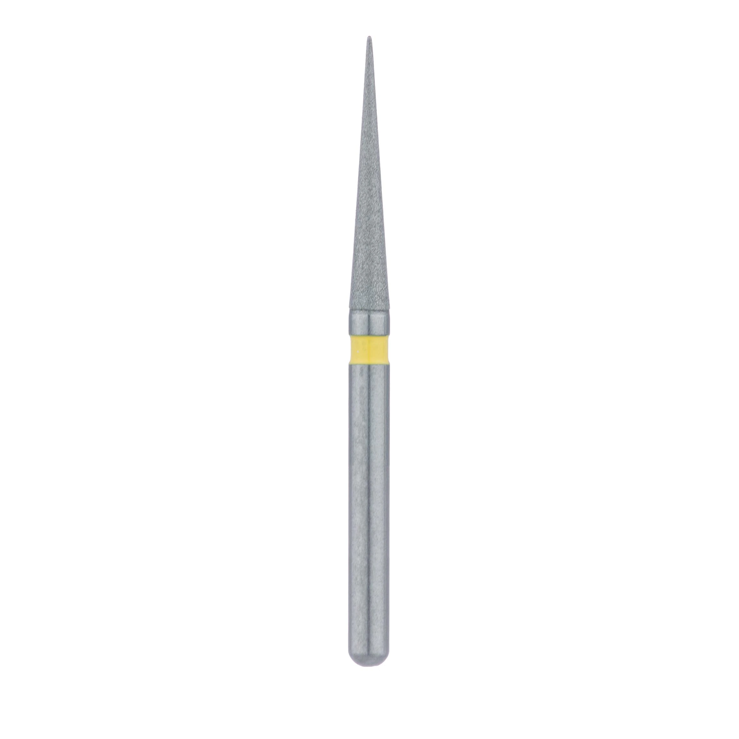 Meisinger Multi-Use Diamond Bur, FG, Long Needle, #859C, 1.4 mm, Extra Fine, Yellow, 5/Pk, 859C-014-FG thumbnail 2