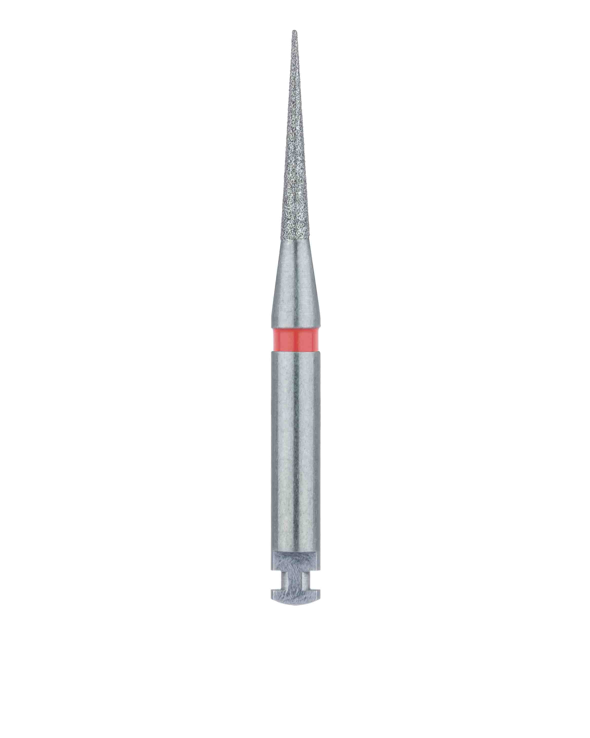Meisinger 859F-014-RA Fine Diamond Bur, Needle Shape, 1.4 mm Head, 10 mm Working Length, Right Angle, 5/Pk thumbnail 2