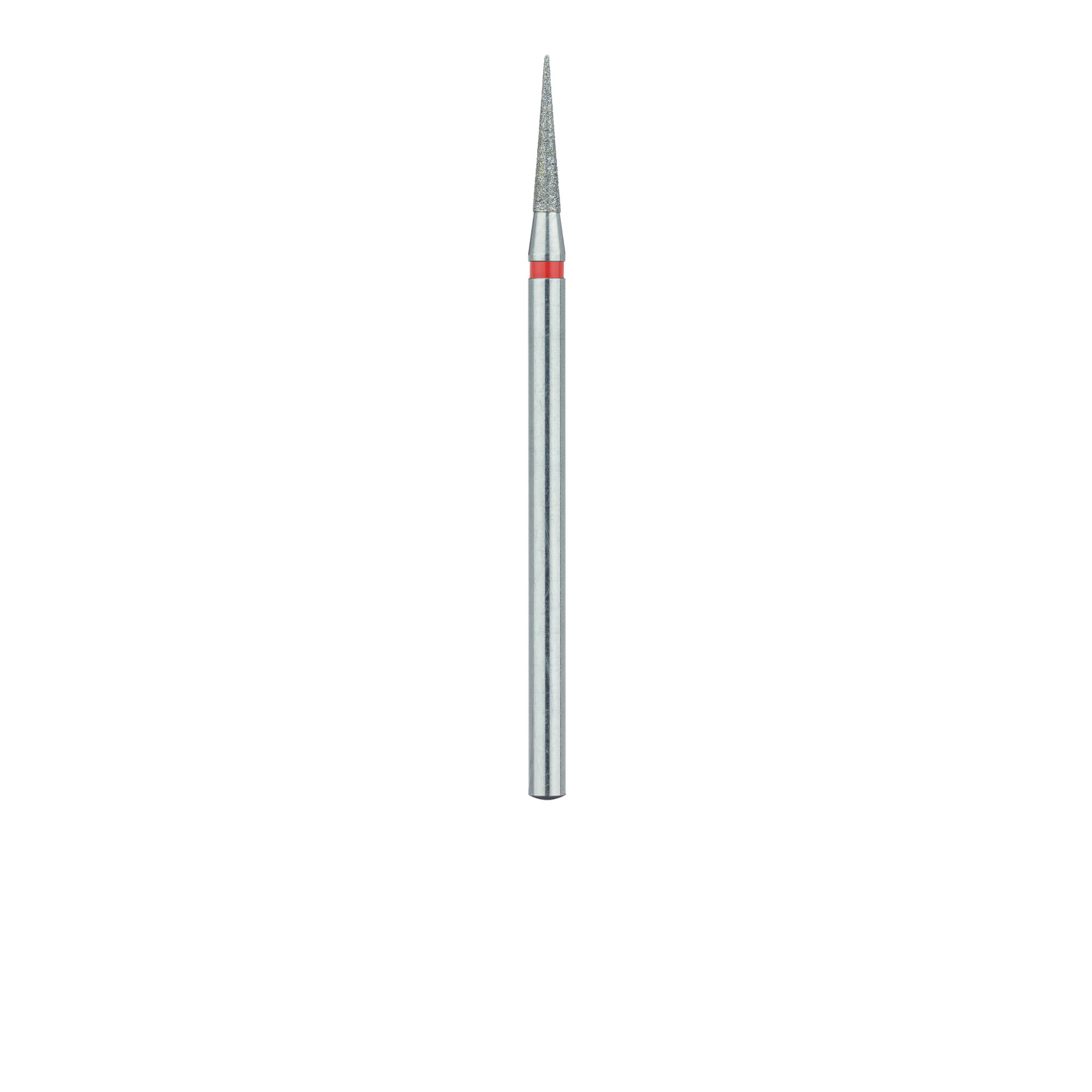 Meisinger 859F-018-HP Fine Diamond Bur, Long Needle, HP Handpiece, 1.8 mm Diameter, 10 mm Working Length, Red Ring, 5/Pack thumbnail 2