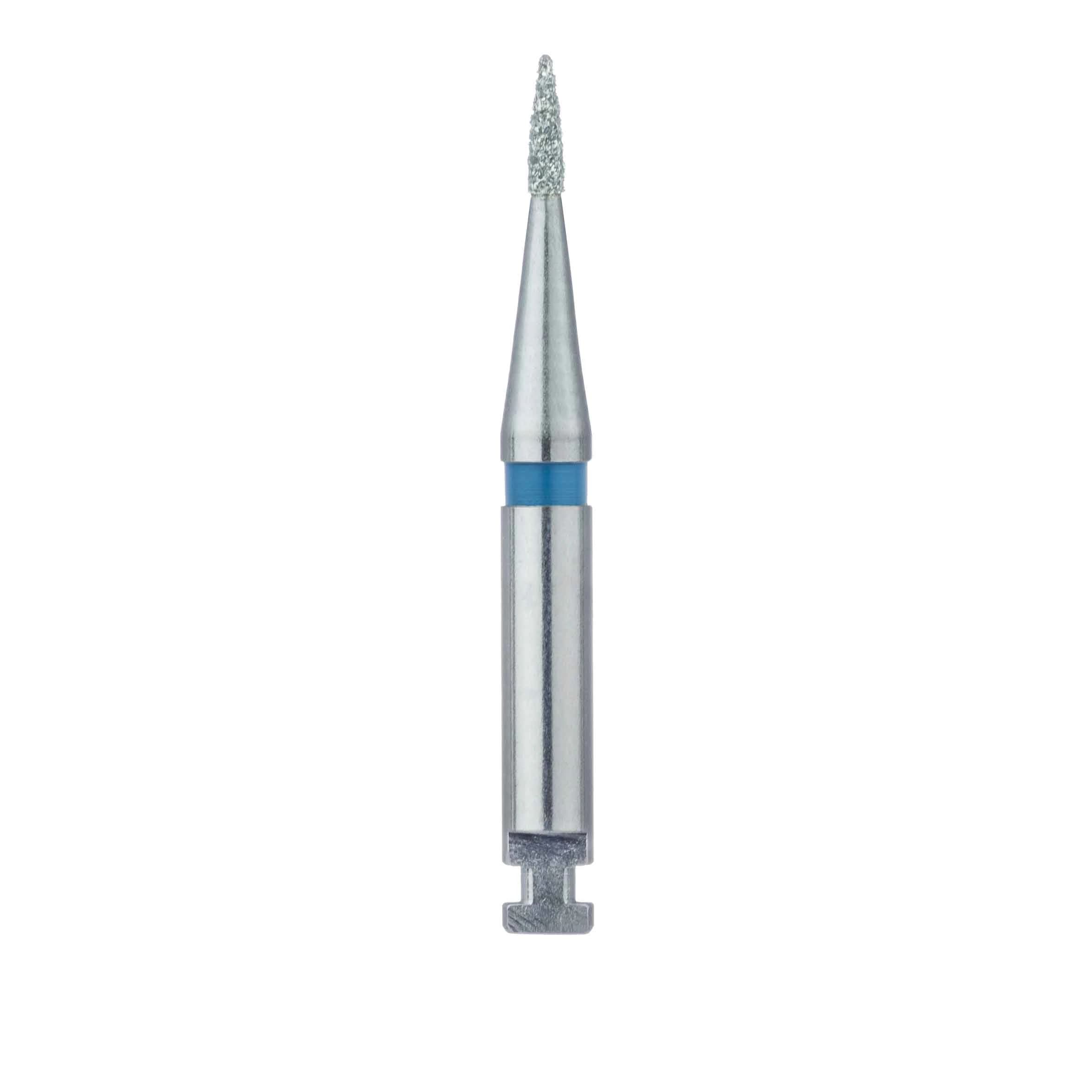 Meisinger 860-010-RA Medium Diamond Bur, Short Flame, Right Angle, 1.0 mm Diameter, 5/Pack thumbnail 2