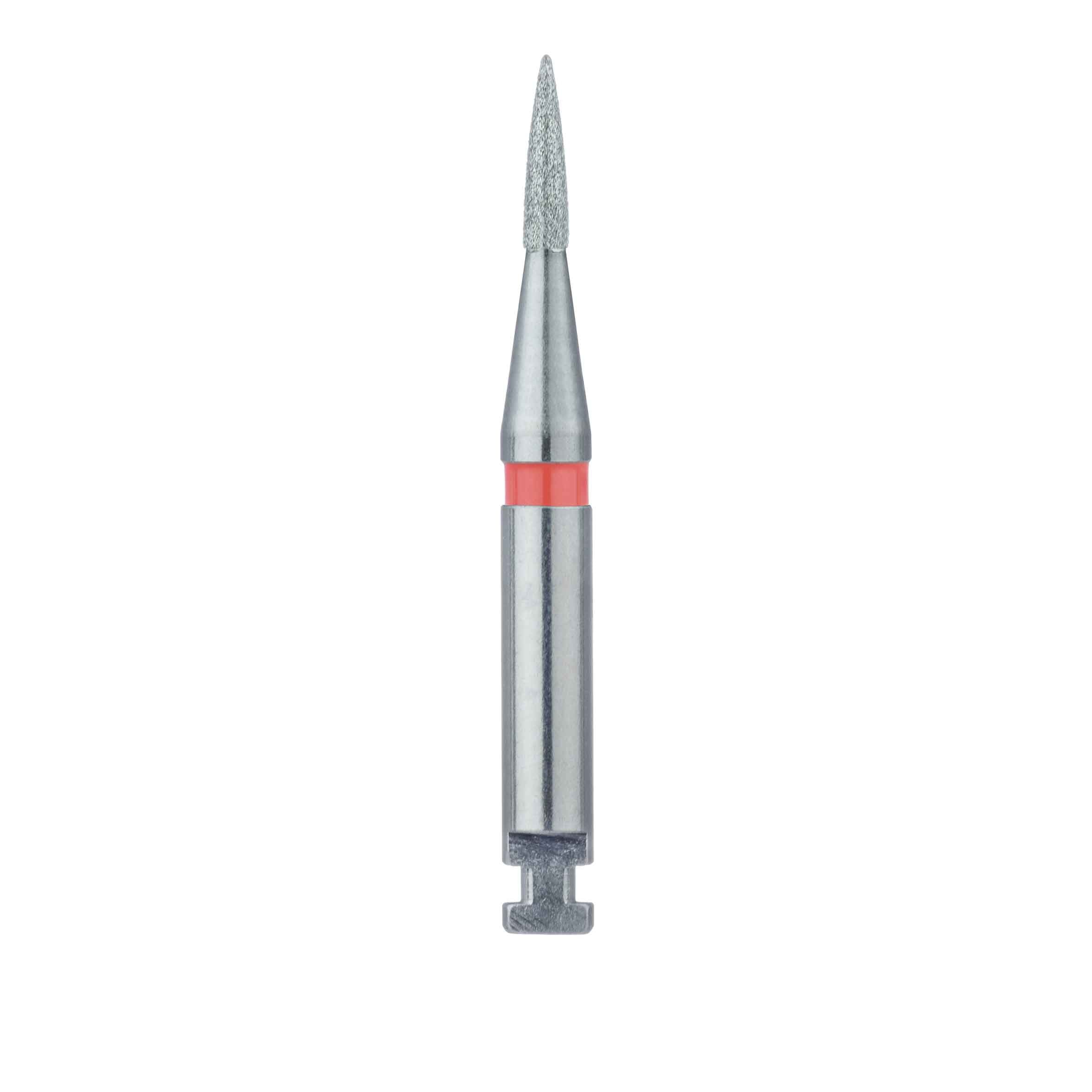 Meisinger 861F-012-RA Fine Diamond Bur, Flame Shape, Right Angle, 1.2 mm Diameter, 5/Pack thumbnail 2