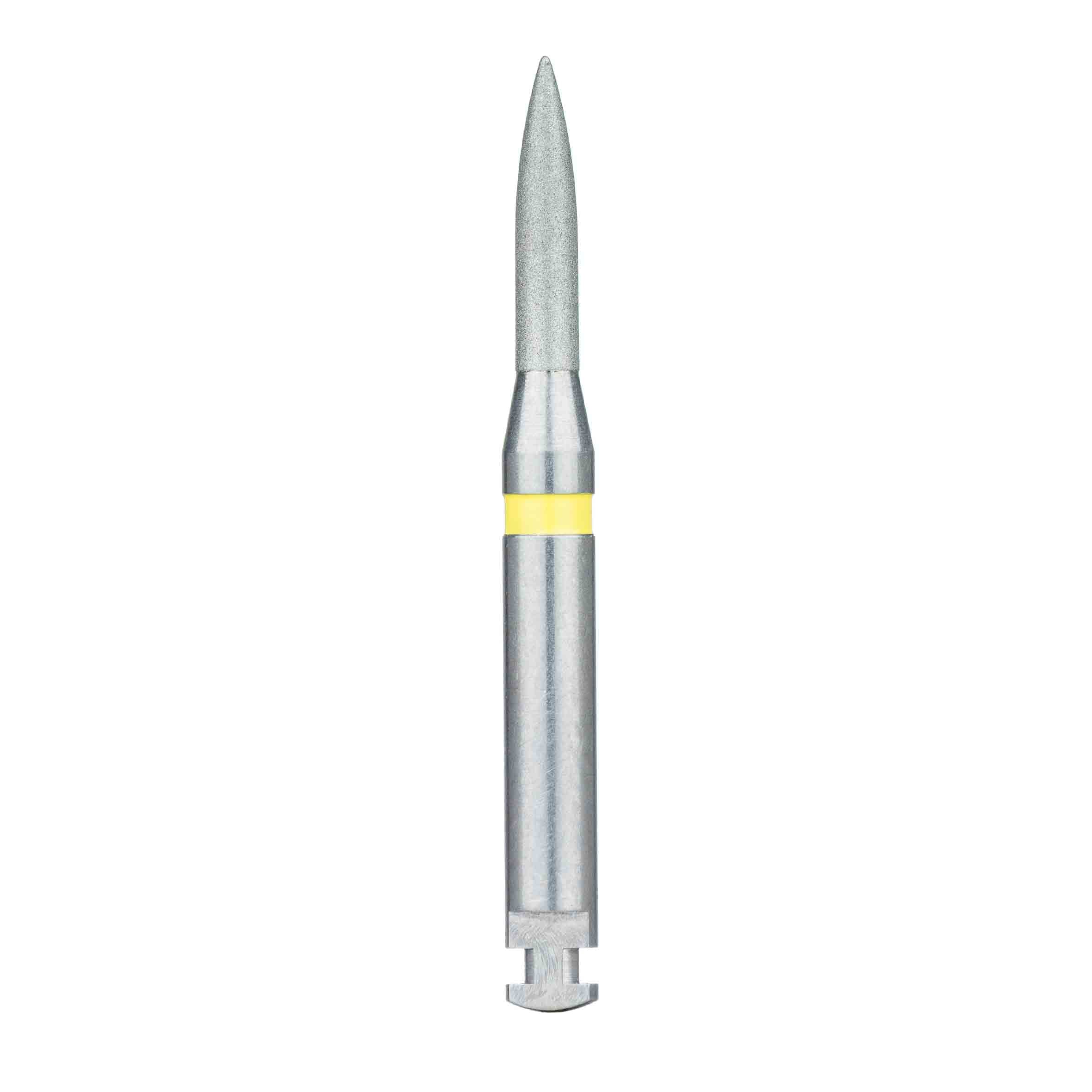 Meisinger 862C-016-RA X-Fine Diamond Bur, Flame Shape, Right Angle, 1.6 mm Diameter, 5/Pack thumbnail 2