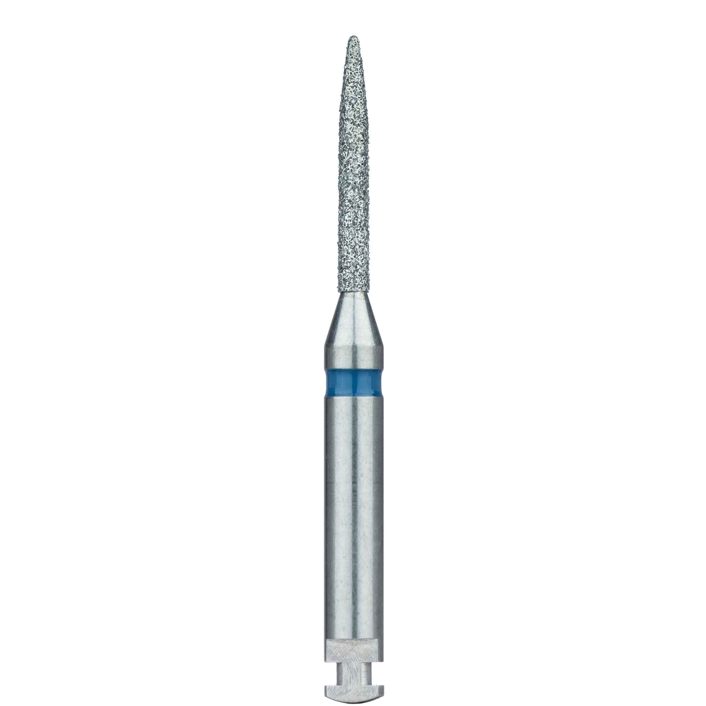 Meisinger 863-012-RA Multi-Use Diamond Bur, Flame Shape, 1.2 mm Diameter, Medium Grit, Right Angle, 5/Pk thumbnail 2