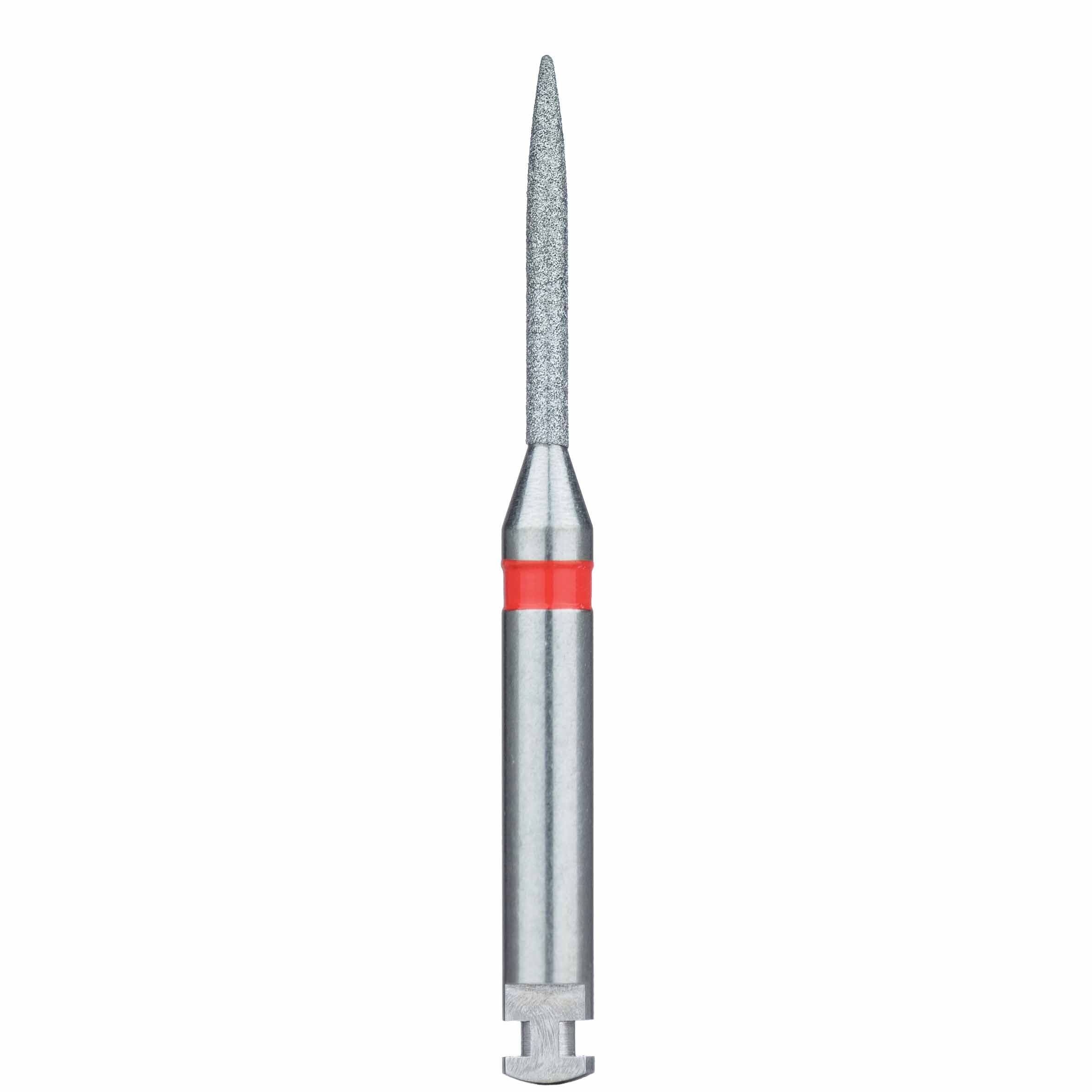 Meisinger 863F-012-RA Fine Diamond Bur, Long Flame, Right Angle, 1.2 mm, 5/Pk thumbnail 2