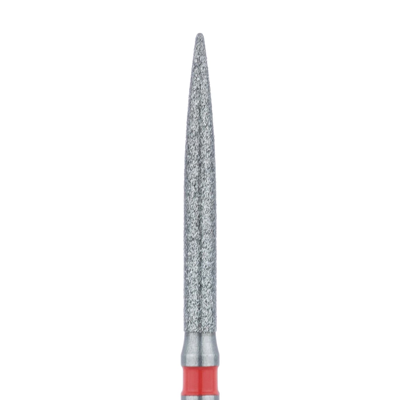 Meisinger Multi-Use Diamond Bur, FG, Long Flame, #863LF, 1.4 mm, Fine (Red), 5/Pk, 863LF-014-FG - Meisinger Multi-Use Diamond Burs, FG, Long Flame, # 863LF, 1.4 mm, Fine, Red, 5/Pk, 863LF-014-FG - Image 1
