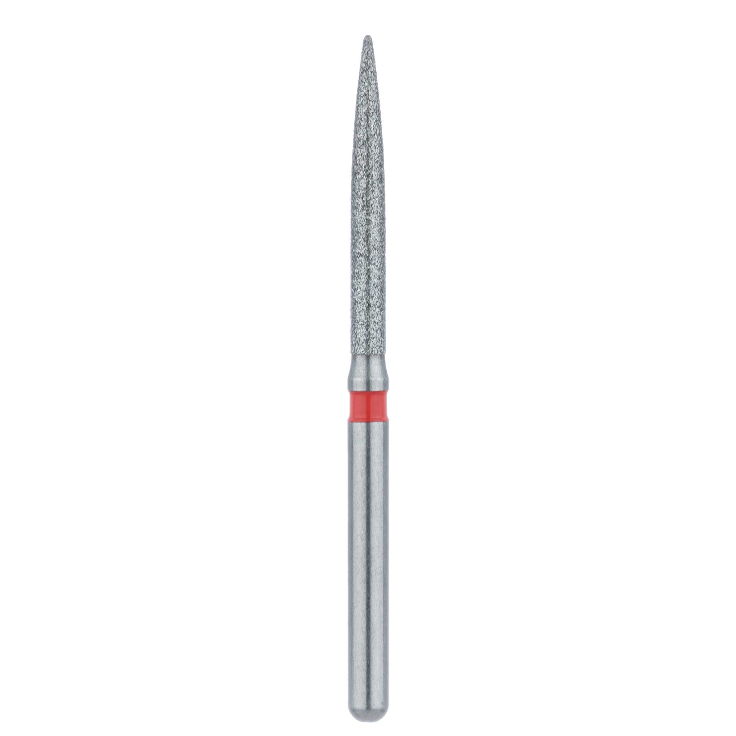 Meisinger Multi-Use Diamond Bur, FG, Long Flame, #863LF, 1.4 mm, Fine (Red), 5/Pk, 863LF-014-FG thumbnail 2