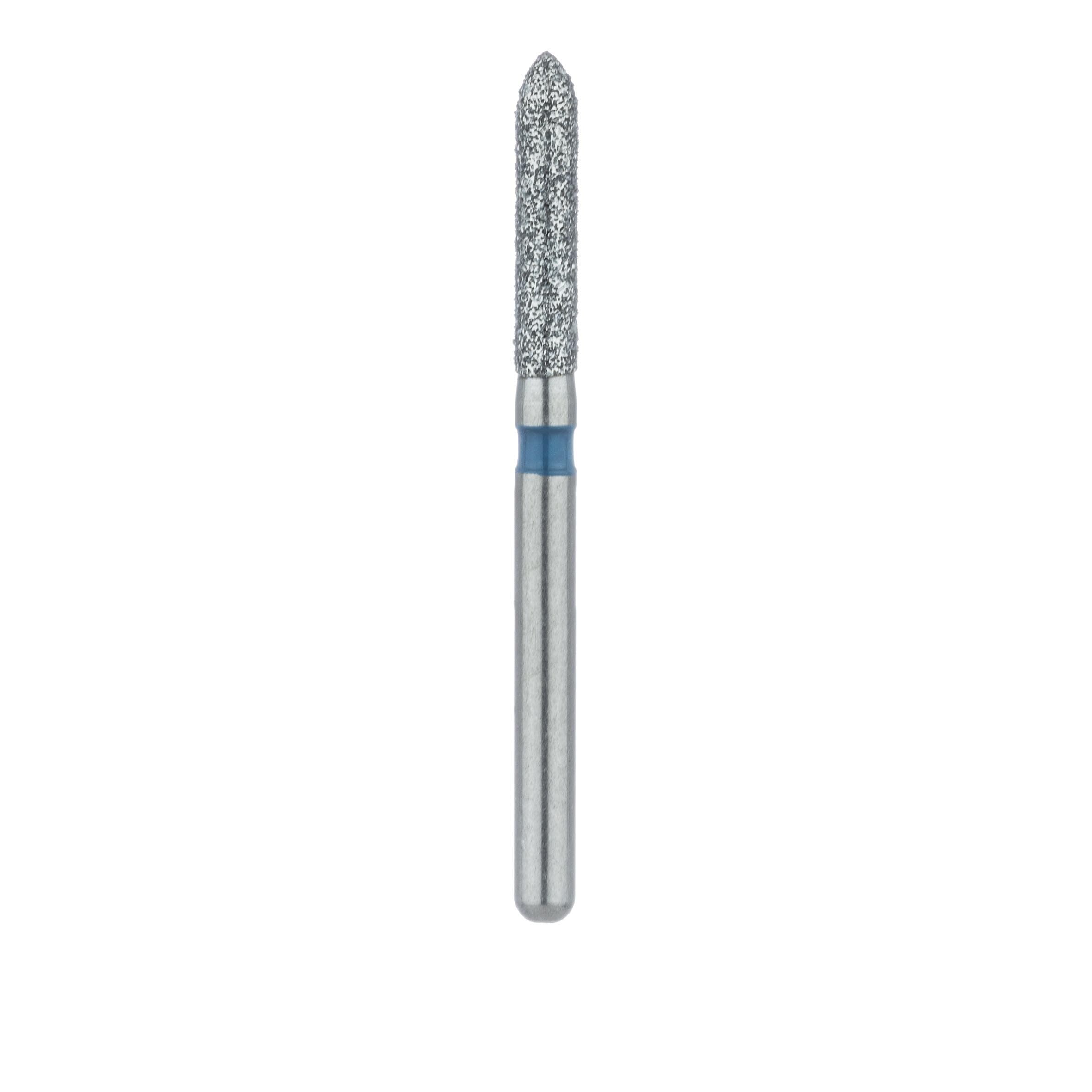 Meisinger 868-016-FG Medium Diamond Bur, Long Torpedo, Friction Grip, 1.6 mm, 5/Pk thumbnail 2