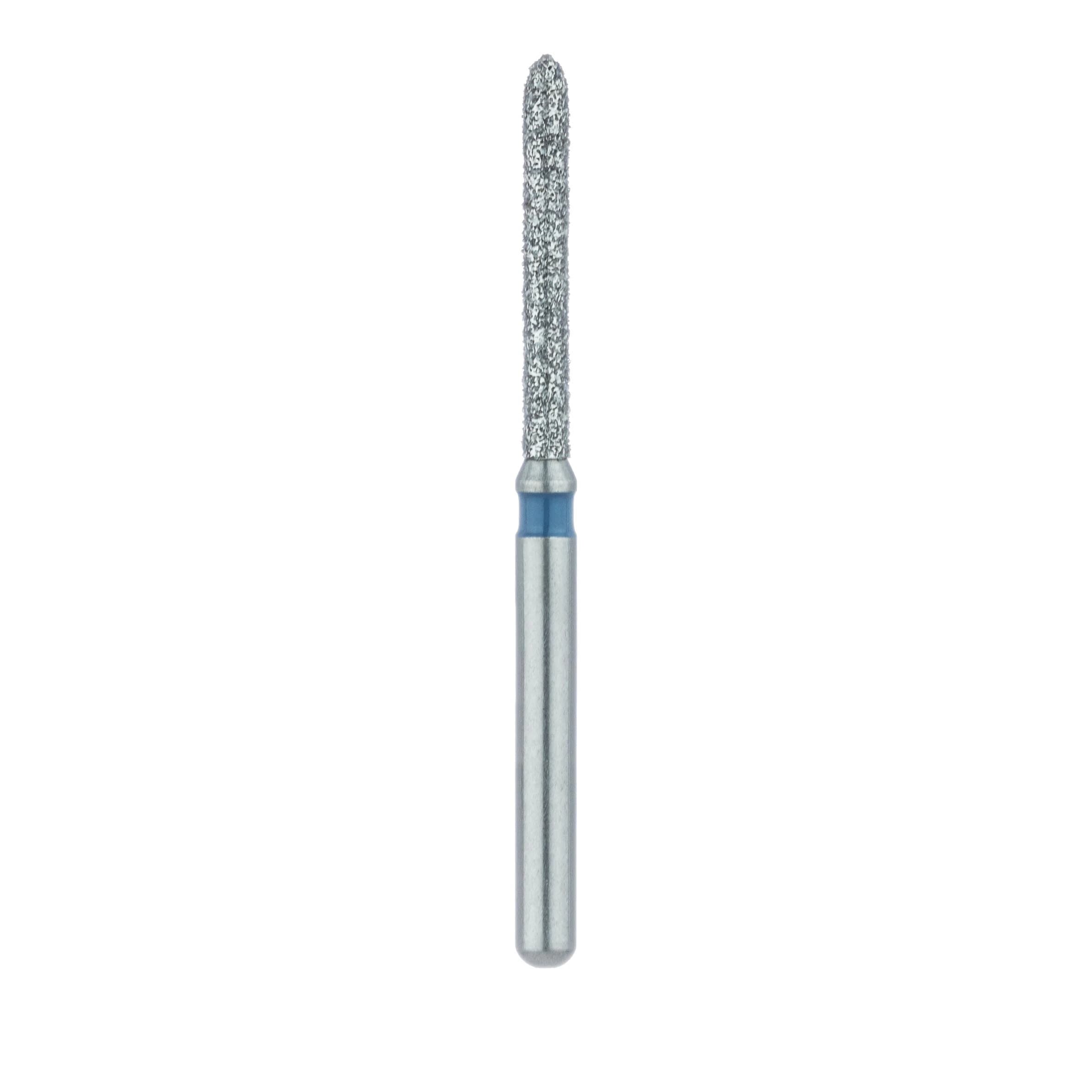 Meisinger Multi-Use Diamond Bur, Friction Grip, Long Torpedo, 869-012-FG, 1.2 mm, Medium Grit, Blue Ring, 5/Pk thumbnail 2