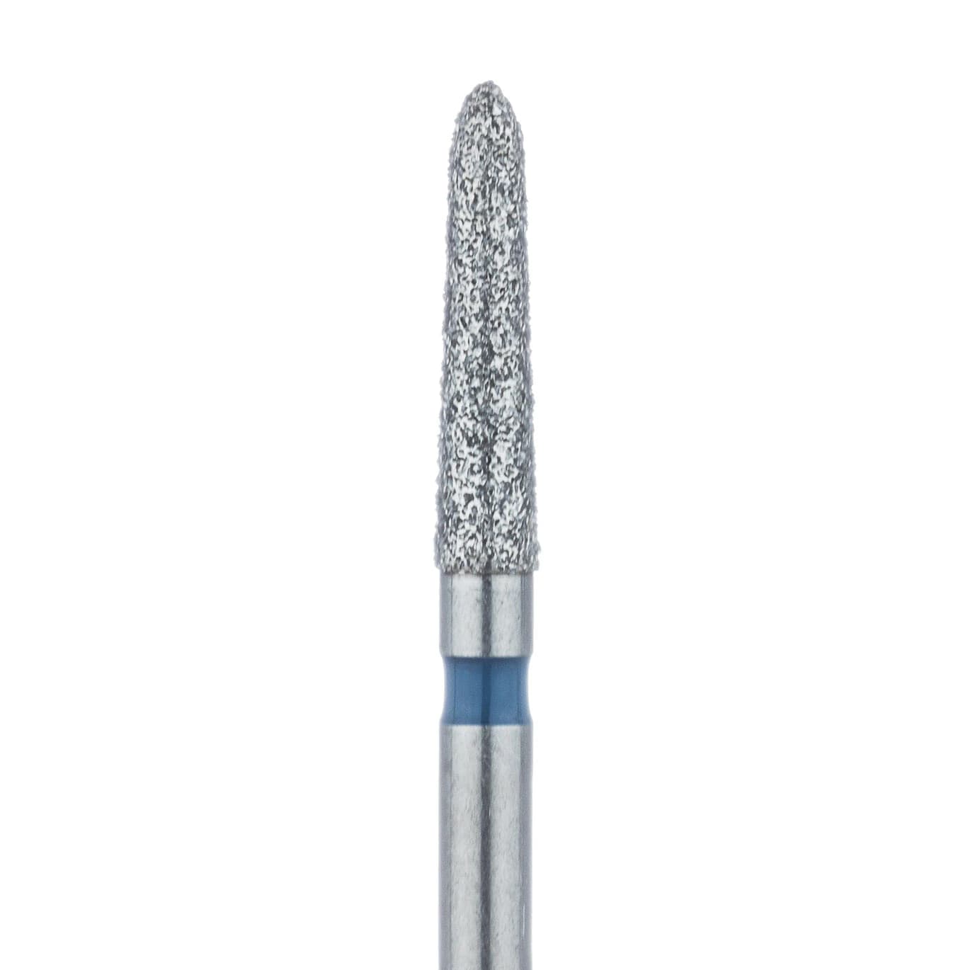 Meisinger 878-018-FG Diamond Bur, Medium Grit, Tapered Torpedo/Cylinder, Bevel End, Friction Grip, 1.8 mm Head Diameter, 8.0 mm Head Length, 5/Pkg - Diamond Instruments – FG, Medium, Blue, Cylinder, Bevel End, 5/Pkg - 878-018-FG, 1.8 mm Head Diameter, 8.0 mm Head Length - Image 1