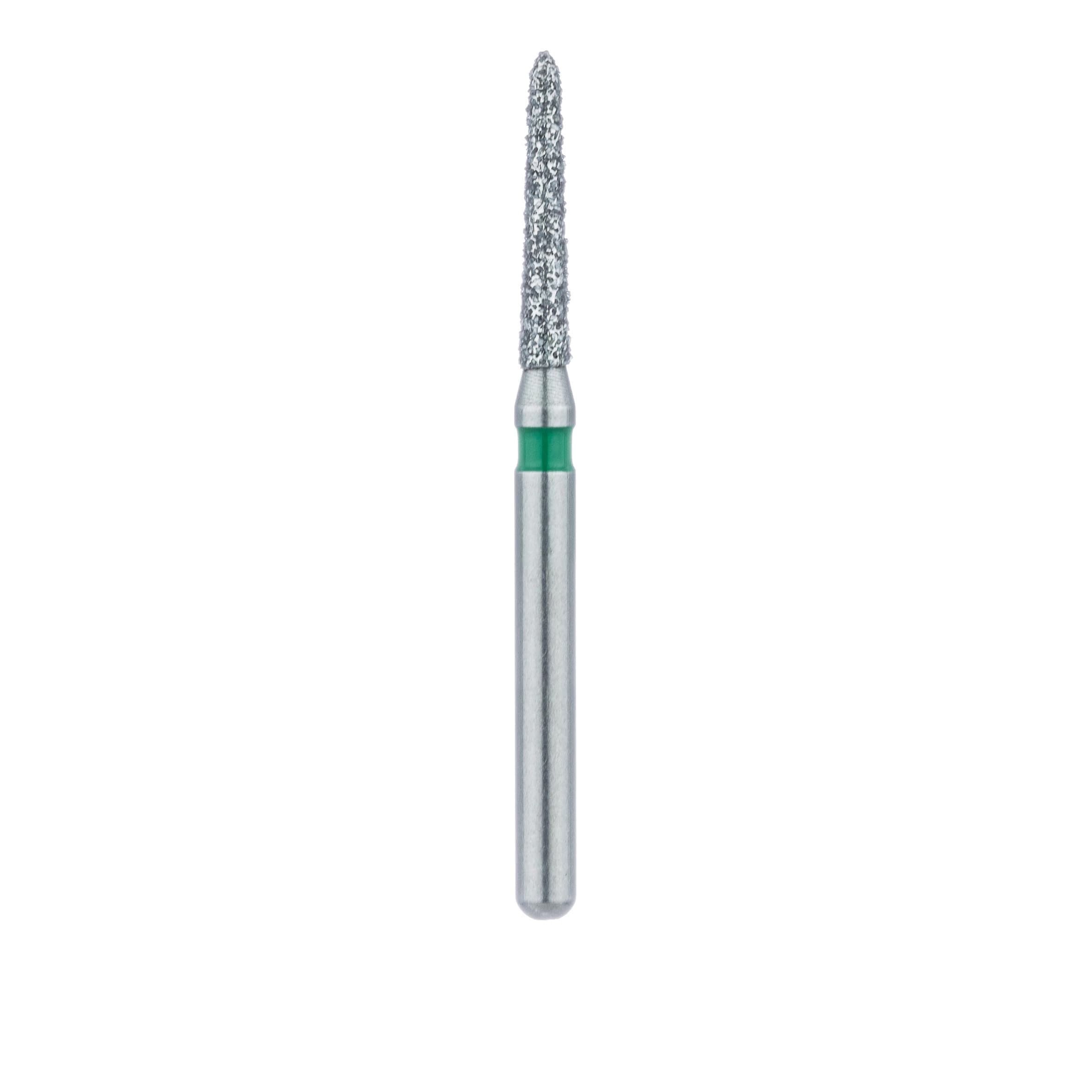 Meisinger Multi-Use Diamond Bur, FG, Modified Torpedo, #878G, 1.4 mm, Coarse, Green, 5/Pk, 878G-014-FG thumbnail 2