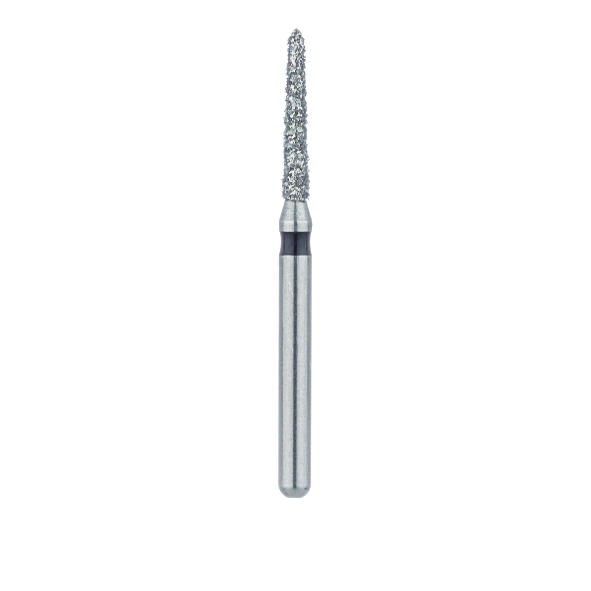 Meisinger 878H-014-FG Diamond Bur, Super Coarse, Black, Tapered Torpedo, FG, 1.4 mm, 5/Pk thumbnail 2