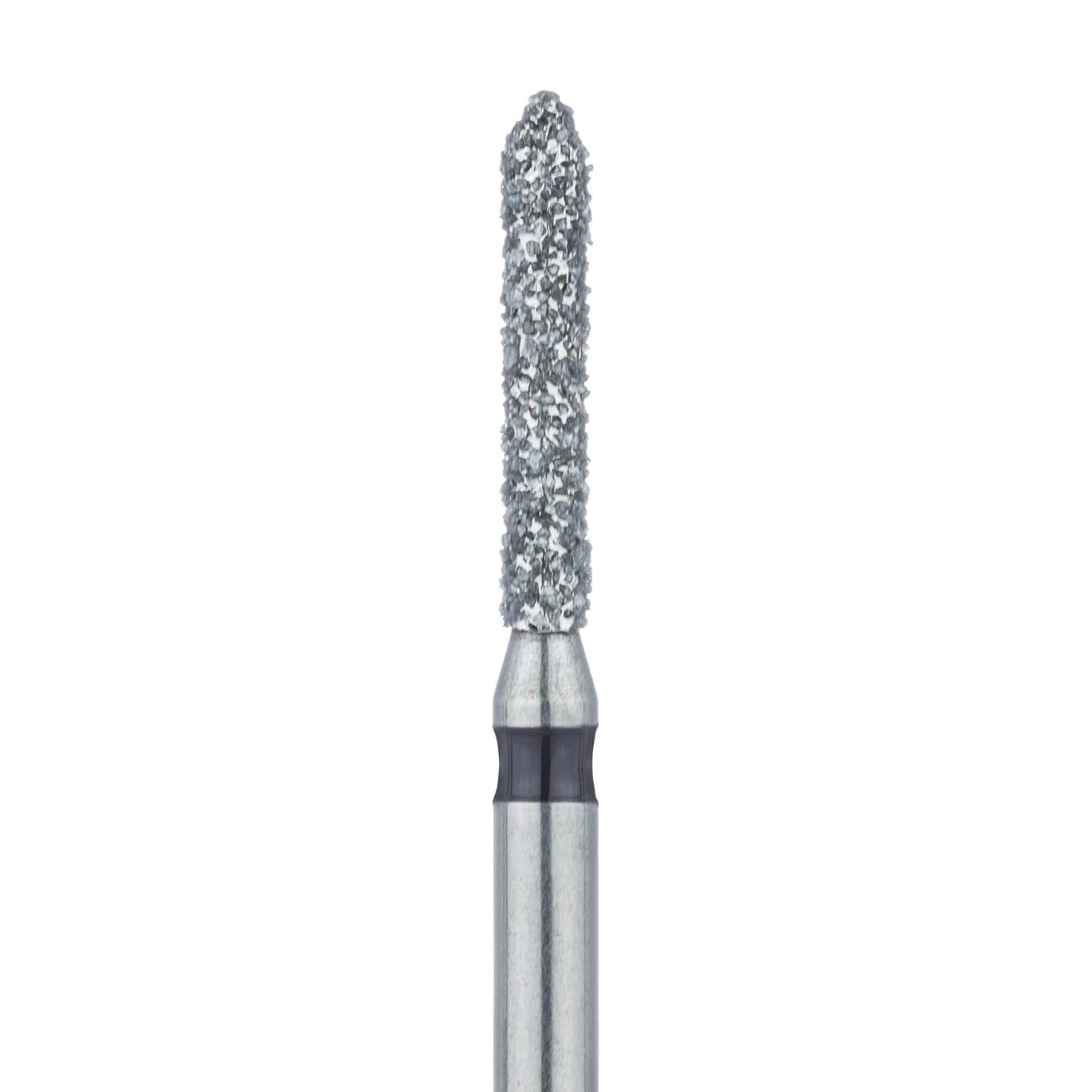 Meisinger 885H-014-FG Diamond Bur, Super Coarse, Pointed Cylinder, Friction Grip, 1.4 mm Head Diameter, 8 mm Working Length, 5/Pack - Mesiginer Diamonds 885H-014-FG X-Coarse 5/Pk - Image 1