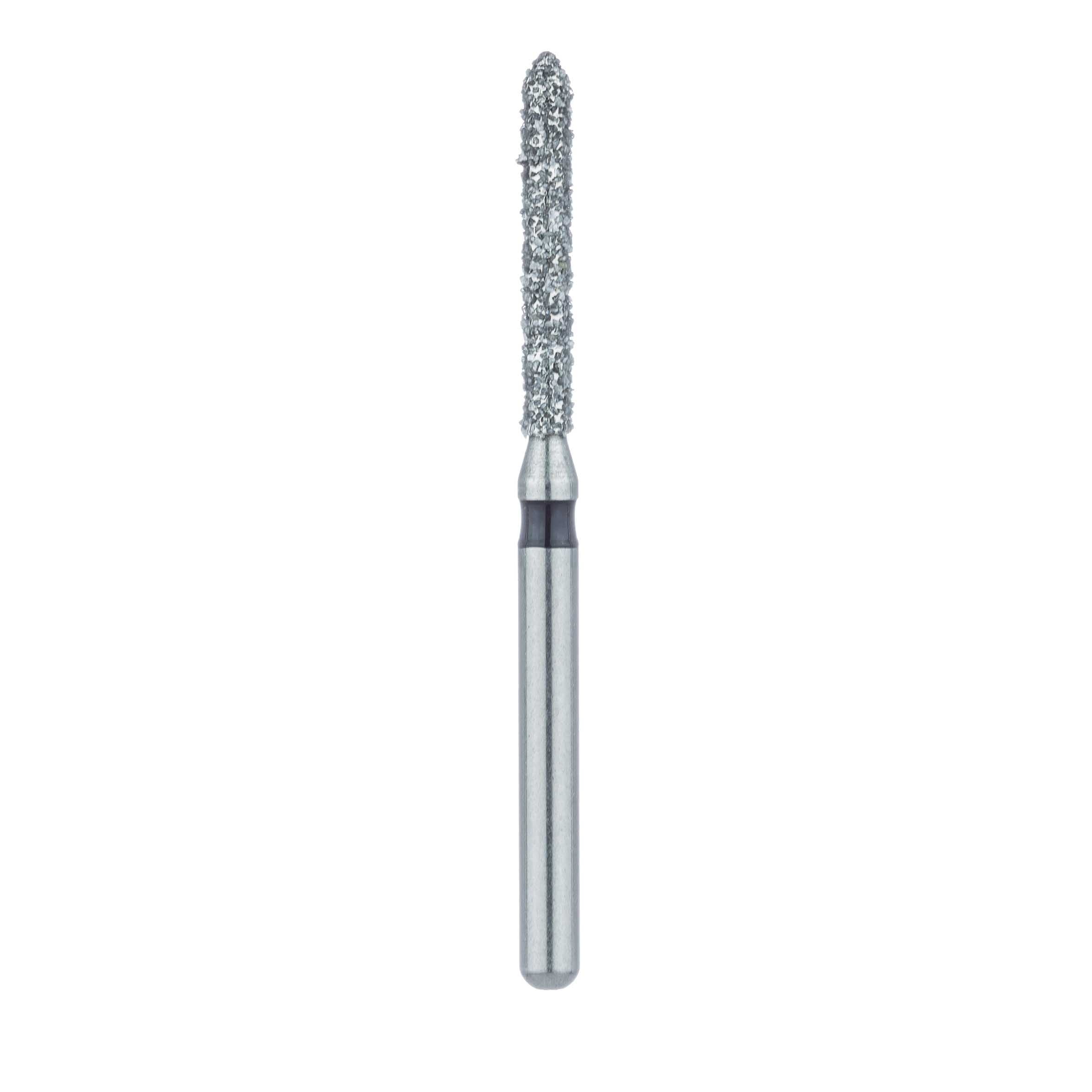 Meisinger 886H-014-FG Diamond Bur, Super Coarse, Long Pointed Tip Cylinder, Friction Grip, 1.4 mm Head Diameter, 10 mm Working Length, 5/Pk thumbnail 2