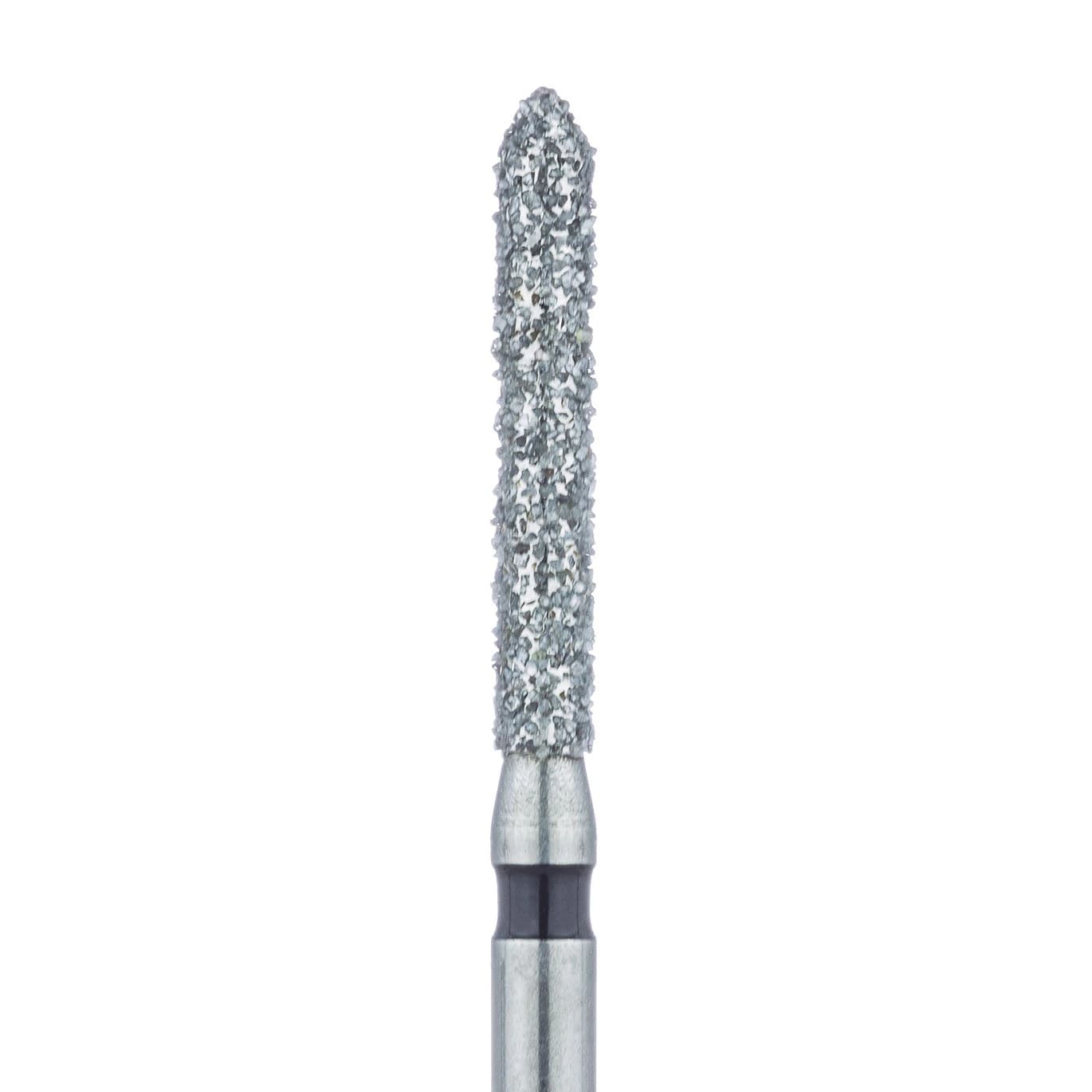 Meisinger 886H-016-FG Super Coarse Diamond Bur, Pointed Cylinder, Friction Grip, 1.6 mm, Black, 5/Pk - Mesiginer Diamonds 886H-016-FG X-Coarse 5/Pk - Image 1