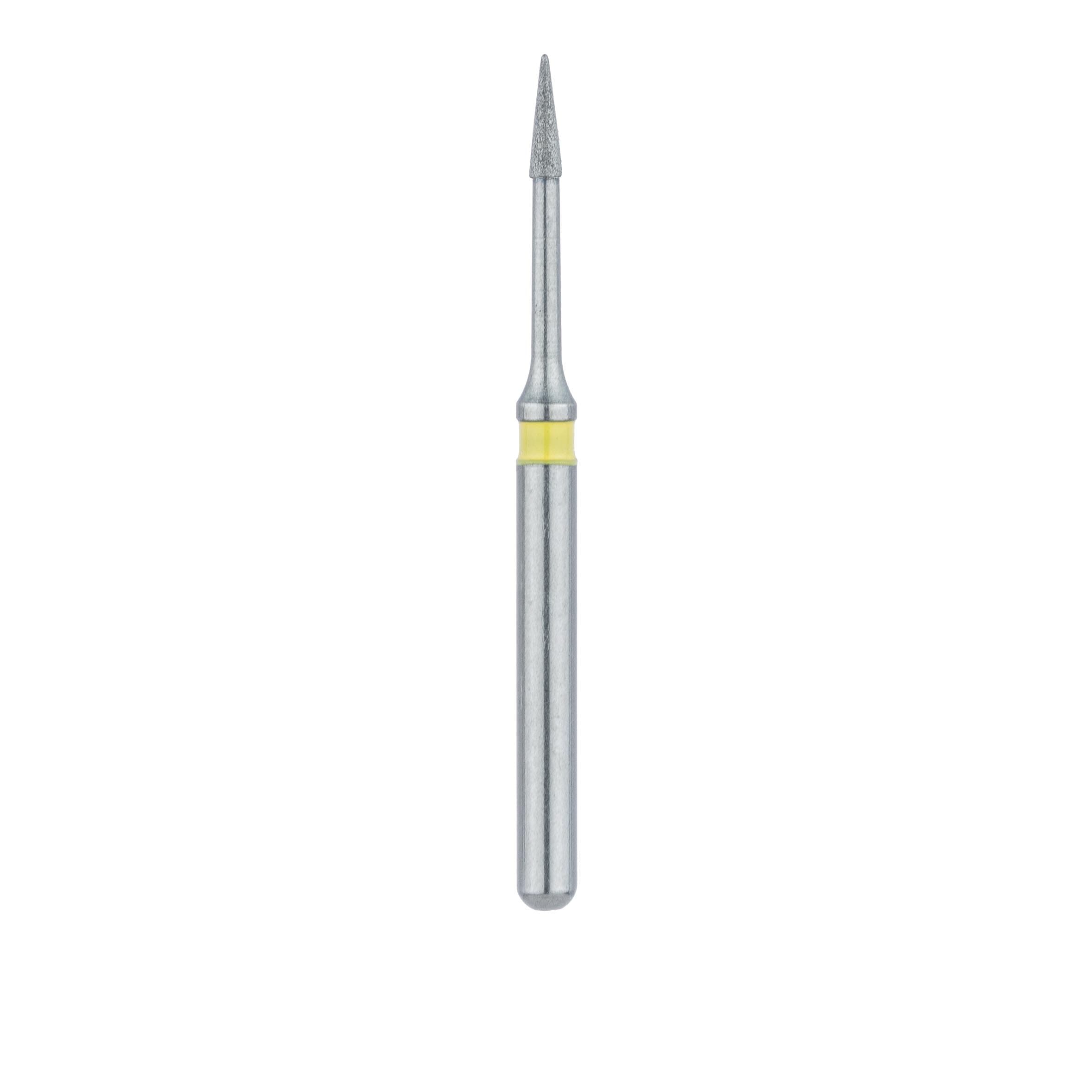 Meisinger 890LC-008-FG Extra Fine Diamond Bur, Needle Shape, 0.8 mm Head, Friction Grip, 5/Pk thumbnail 2