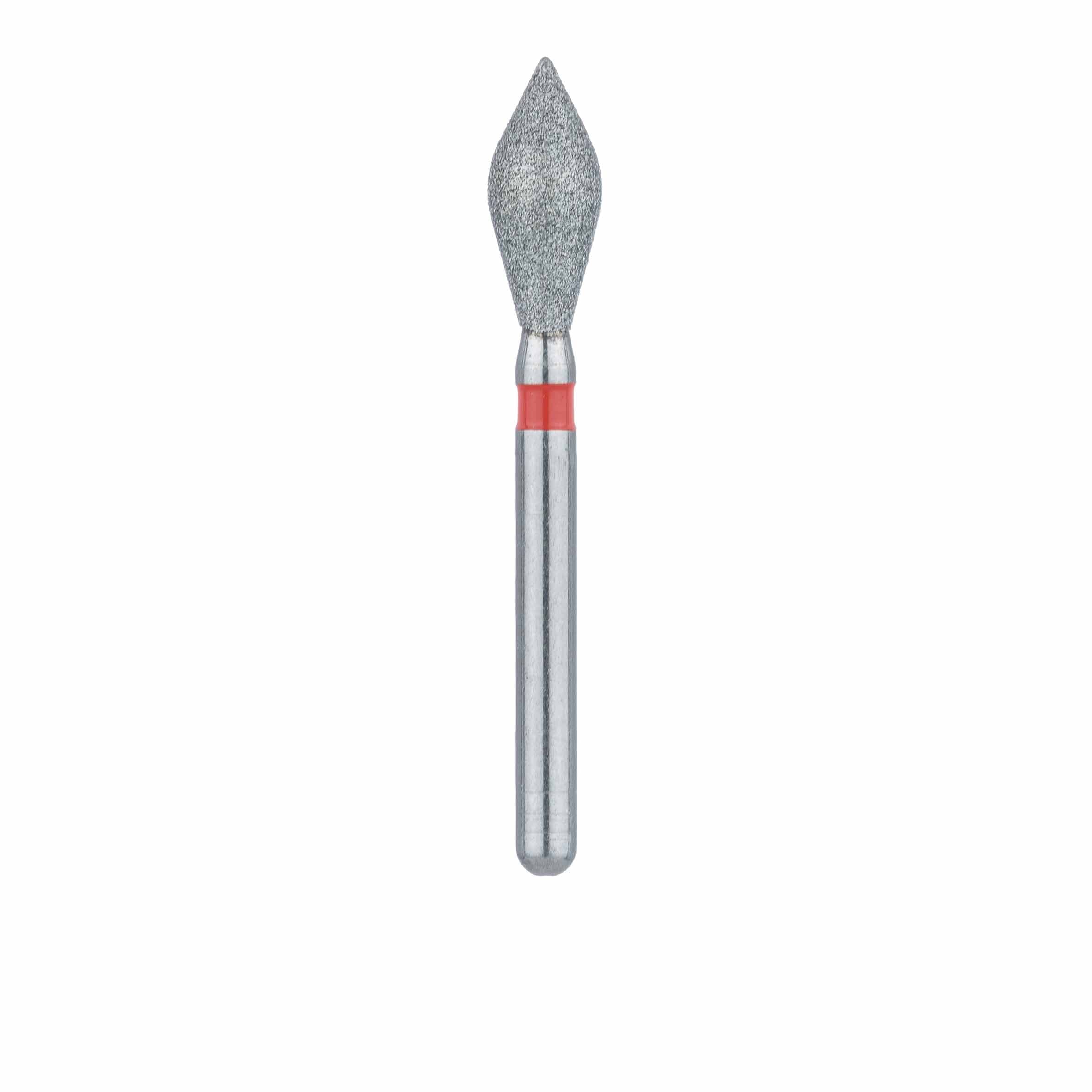 Meisinger 899F-031-FG Fine Diamond Bur, Modified Football/Barrel, Friction Grip, 3.1 mm Head Diameter, 7.0 mm Head Length, Red Ring, 5/Pk thumbnail 2