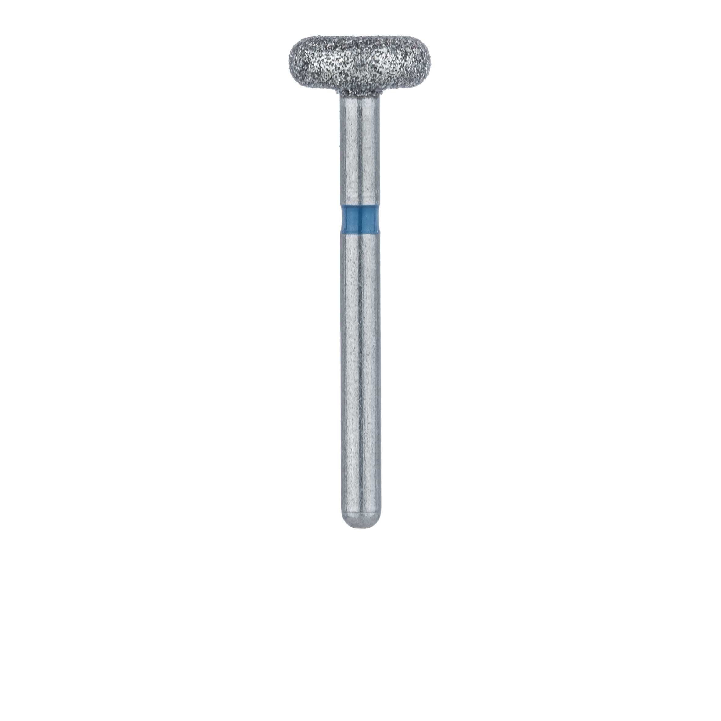 Meisinger 909-055-FG Medium Diamond Bur, Wheel/Donut Shape, Friction Grip, 5.5 mm Head Diameter, Blue Ring, 2/Pk thumbnail 2