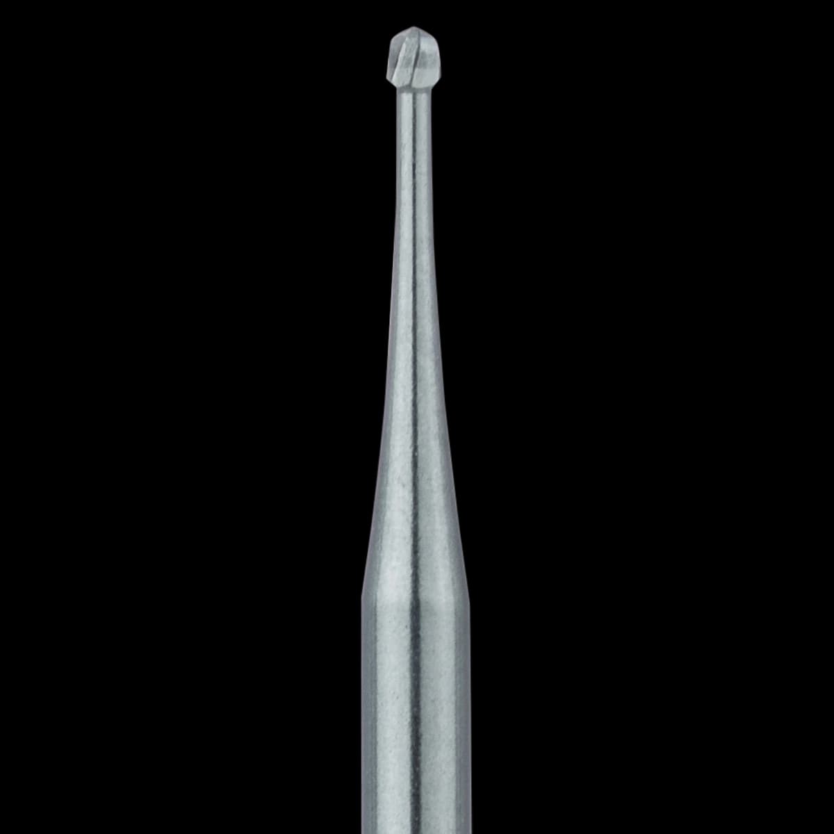 Meisinger HM1-008-SU Carbide Bur, Round #1, 0.8mm, Friction Grip Extra Long (FGXL), Pack of 5 - Meisinger Carbide 0.8mm Round #1 TC FGXL 5Pk - Image 1
