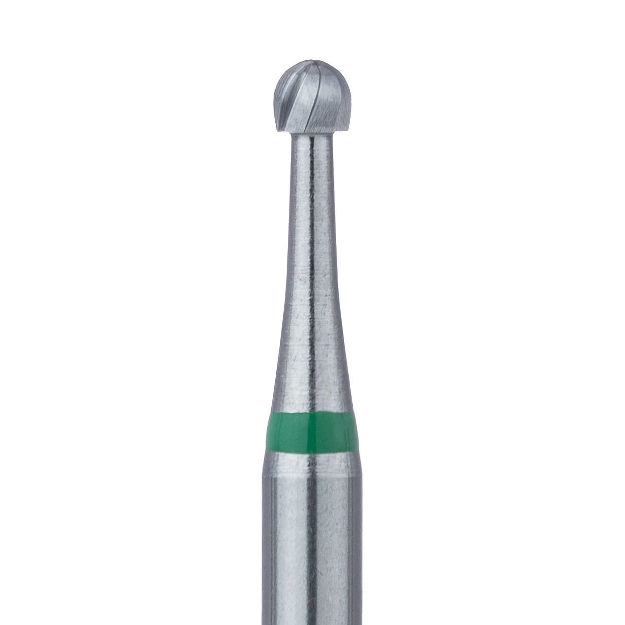 Meisinger Supersharp Tungsten Carbide Bur, HM1S Round, Right-Angle Long (RAL), 1.8 mm Diameter, US #6S, 5/Pkg - Tungsten Carbide Burs – HM1S Round RA L, 26 mm Shank Length, 5/Pkg - Bur #6S, 1.8 mm Diameter - Image 1