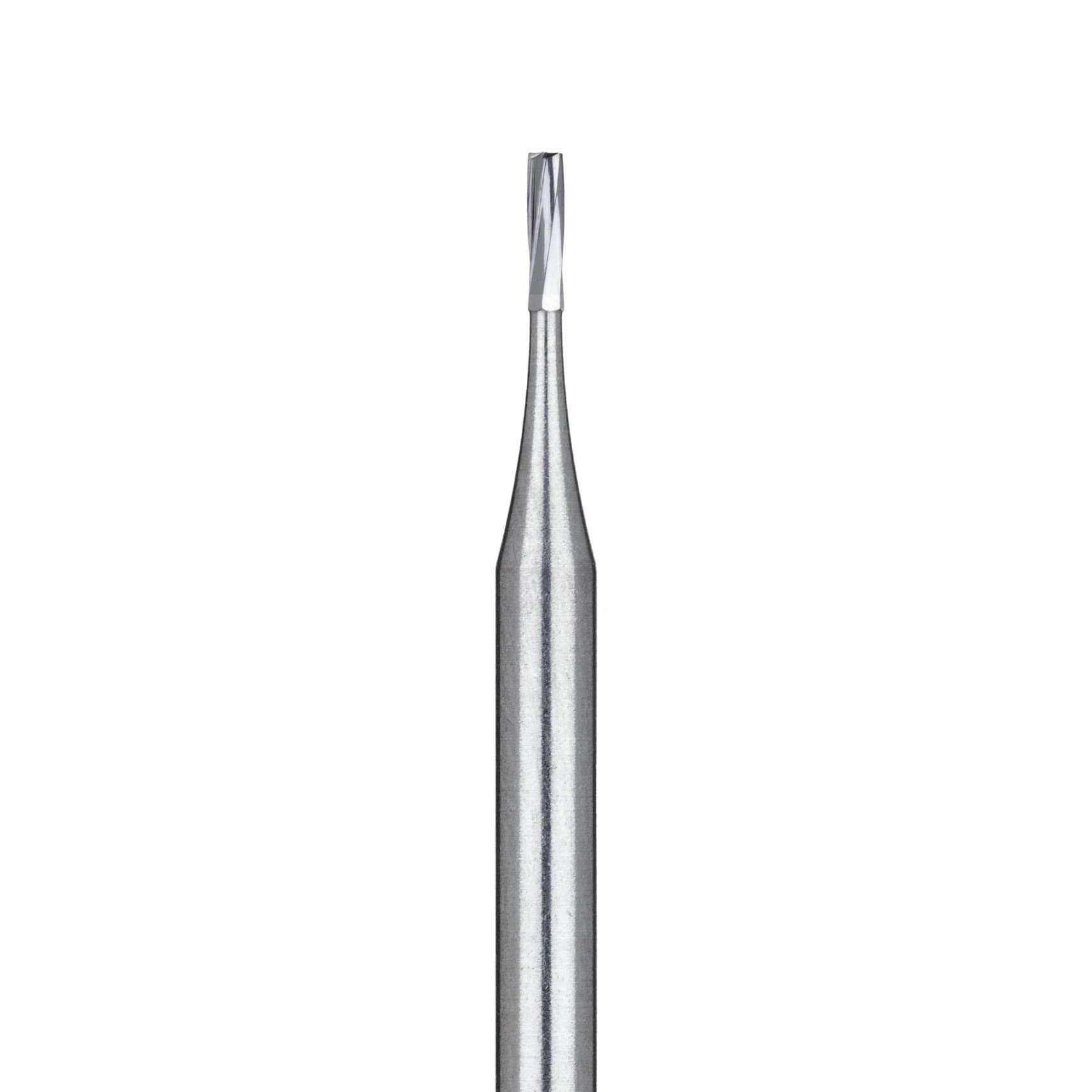 Meisinger Tungsten Carbide Bur, Straight Fissure #56 (HM 21-008), HP, 0.8 mm Diameter, 5/Pkg - Tungsten Carbide Burs, 5/Pkg - Cylinder – 55/HM 21-008, HP, 0.8 mm Diameter, 3.6 mm Head Length, 44.0 mm Shank Length - Image 1