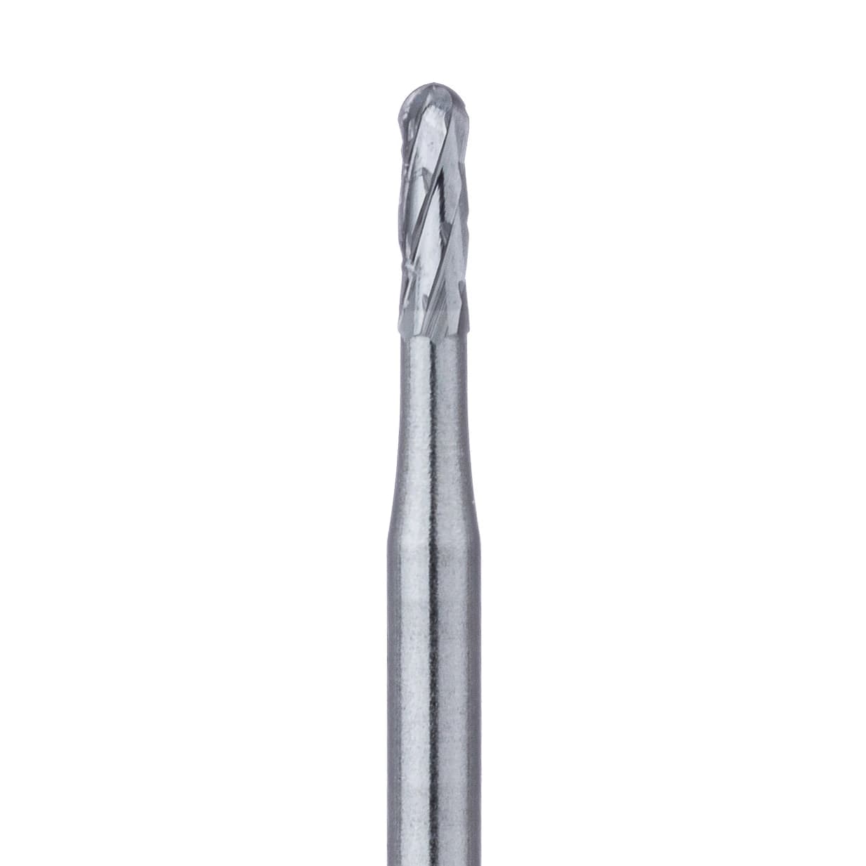 Meisinger Tungsten Carbide Bur, HM21RX-012-FG, #558E, Flat End Cross Cut Fissure, Round End Cylinder, Friction Grip, 1.2 mm Diameter, 5/Pkg - Tungsten Carbide Burs for Metal Cutting – Flat End Cross Cut Fissure, HM21RX, FG, 5/Pkg - HM21RX-012-FG, ISO #558, 1.2 mm Diameter - Image 1