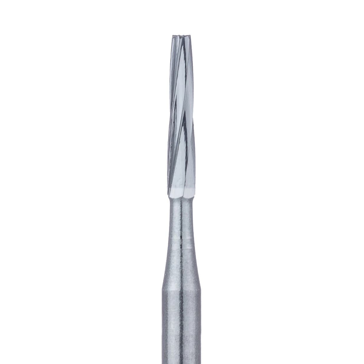 Meisinger Tungsten Carbide Bur #171L, Tapered Fissure, Friction Grip, Long Shank, 1.2 mm Diameter, 5/Pkg (HM23L-012-FGL) - Tungsten Carbide Burs – HM 23L Tapered Fissure FG, 5/Pkg - # 171L, 1.2 mm Diameter - Image 1