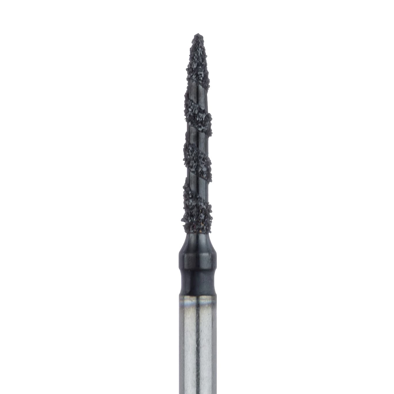 Meisinger Black Cobra Diamond Bur, FG, Super Coarse, Flame, 1.2mm, B862-012, 5/Pack - Meisinger FG Black Cobra Diamonds - 862-012 - Image 1