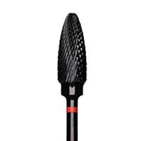 Black Cobra Tungsten Carbide Lab Cutter, Fine, Tapered Round End, 6.0 mm Diameter, 14.7 mm Head Length, HP Handpiece, B251F-060 - Black Cobra Tungsten Carbide Cutters - Fine Cutter – B251F-060, HP, 6.0 mm Diameter, 14.7 mm Head Length, Red Ring - Image 1