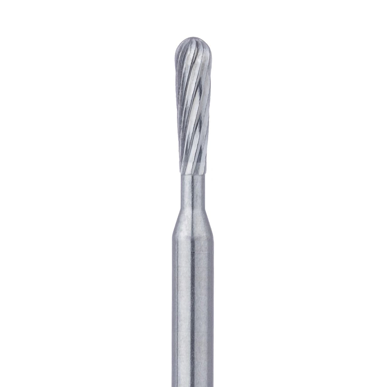 Meisinger FG Trimming & Finishing Carbide Bur, Pear Shape, Fine 8-12 Flutes, 1.4mm, #7304 / HM47L-014-FG, Pack of 5 - Meisinger FG Trimming & Finishing Burs - Fine/8-12 Flutes - 1.4mm -  Pear Tip - Image 1