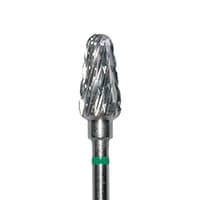 Meisinger HM75HX-060-HP Lab Carbide Bur, Coarse X-Cut, Tapered Round End, 6.0 mm, HP, 1 Each - Lab Bur Carbide Cutters – HX, X Cut, Coarse, HP, 1/Pkg - Size 75HX, 6.0 mm Diameter - Image 1