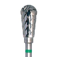 Meisinger HM77HX-060 Lab Carbide Bur, Coarse Pear, X-Cut, HP, 6.0 mm, 1 Each - Lab Bur Carbide Cutters – HX, X Cut, Coarse, HP, 1/Pkg - Size 77HX, 6.0 mm Diameter - Image 1