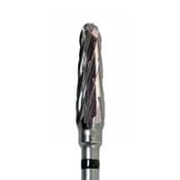 Meisinger HM79SX-045 Lab Carbide Cutter, Super Coarse, X-Cut, Tapered Round End, 4.5 mm Diameter, HP, 1 Each - Lab Bur Carbide Cutters – SX, X Cut, Super Coarse, HP, 1/Pkg - Size 79SX, 4.5 mm Diameter - Image 1