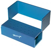 Meisinger BL702 GEL BURBLOCKS Bur Block, 23 Hole, Blue, 100x40x68mm - BL702 GEL BURBLOCKS Bur Block - Image 1
