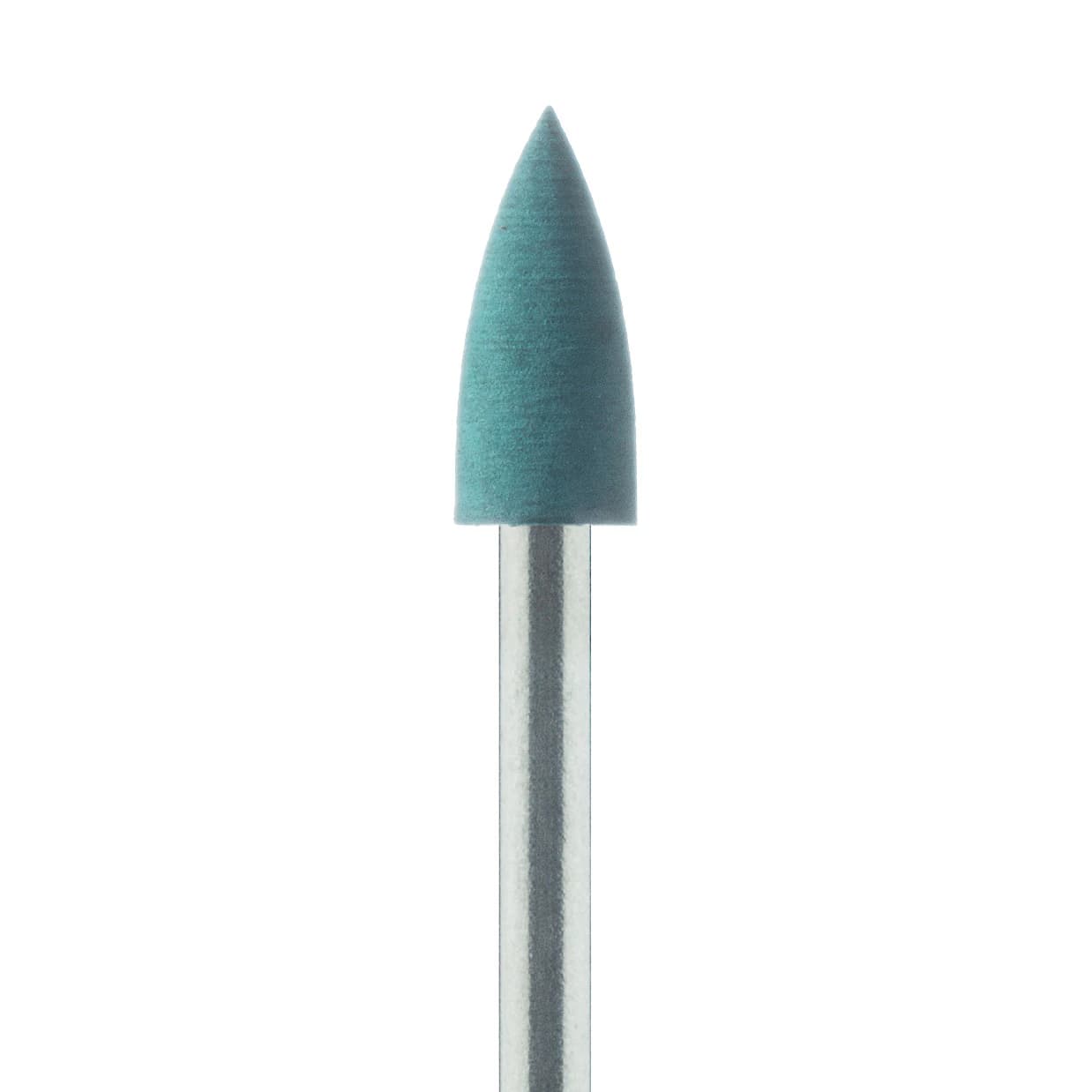 Meisinger 9981P-030-FG-GRN Universal Polisher, Flame Point, Green, FG, 3.0mm, Pack of 5 - 9981P FG GREEN POLLIES POLISHERS (5) - Image 1
