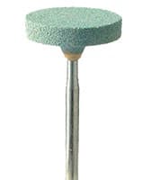 Meisinger KB716-160 HP Green Abrasive Wheel, Fine, 16mm Head, Wheel Shape, Pack of 5 - KB716-160 HP Green Abrasive Wheel (5) - Image 1