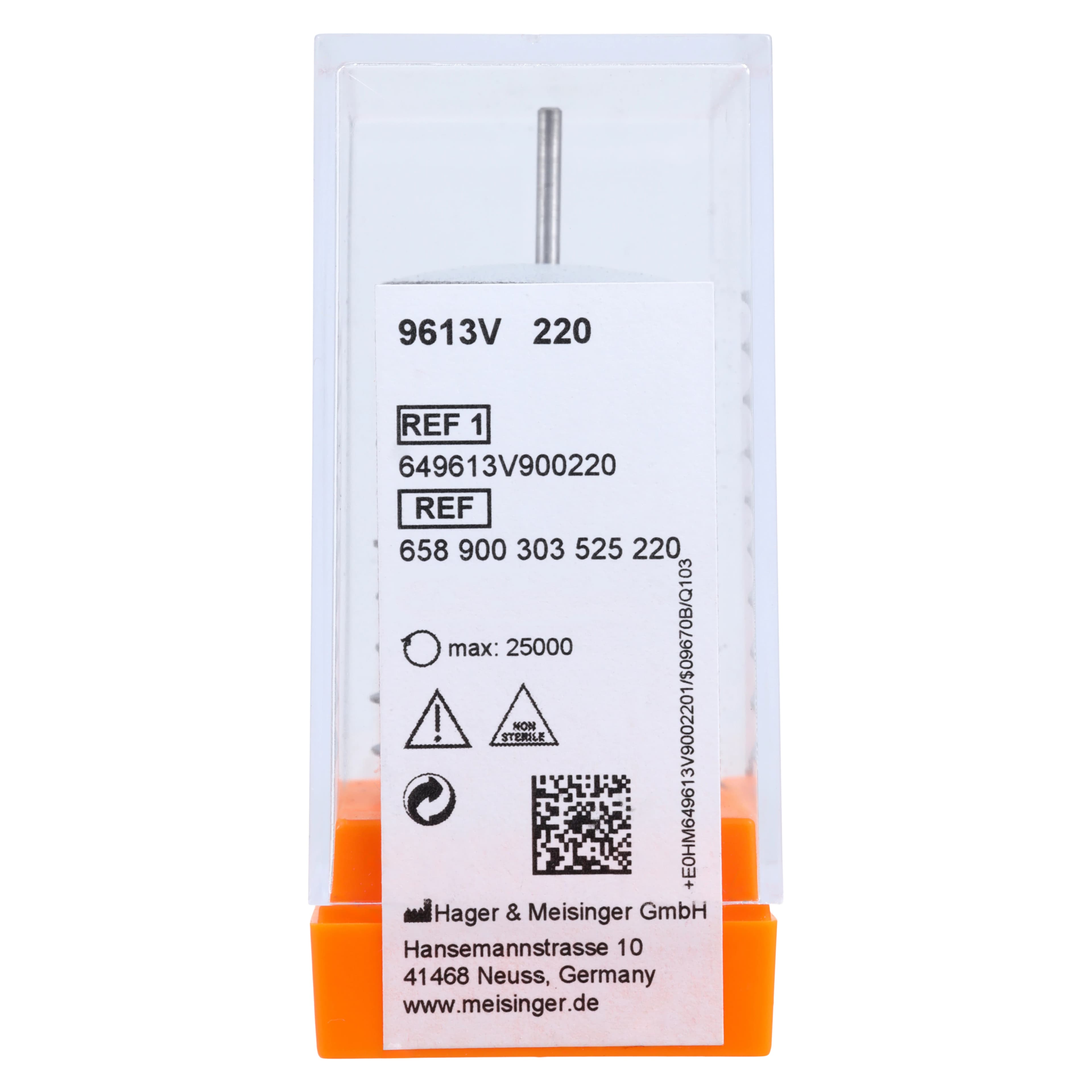 Meisinger 9613V-220 Flexible Porcelain Polisher, Knife Edge, White, Medium, Unmounted, 22 mm, 10/Pkg thumbnail 3