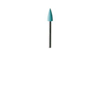 Meisinger 9713M-033 FG Turquoise/Beige Composite Polisher, Point Shape, RA Shank, 3.3 mm Head, 7.5 mm Working Length, 2/Pk - 9713M-033 FG TURQ/BEIGE POLISHER (2) - Image 1