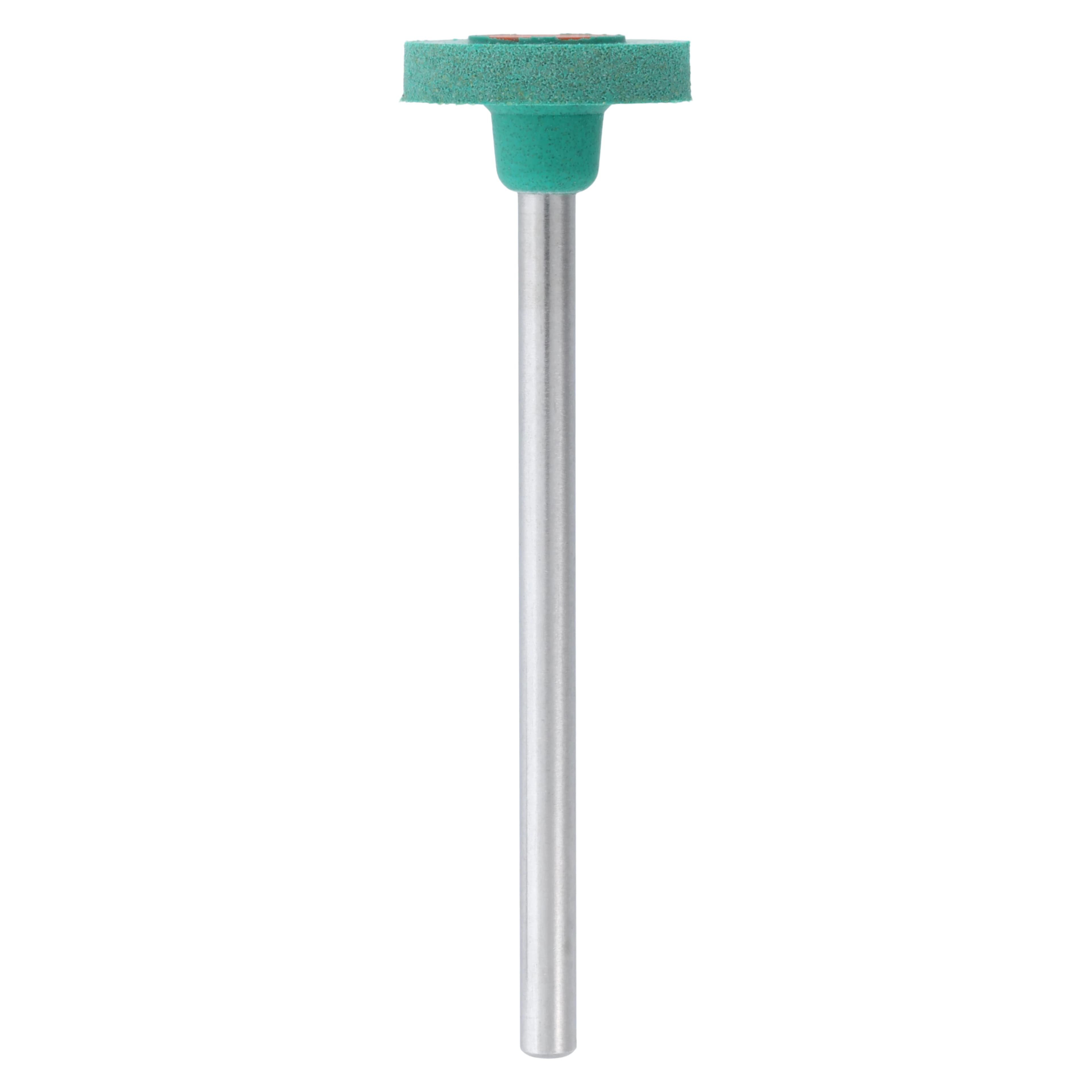 Meisinger 9749G-110 HP Diamond Impregnated Ceramic Polisher, Coarse, Wheel Shape, Green/Orange, 11mm Head, 2/Pk - Meisinger HP #9749.110 Coarse, Wheel Shaped, Diamond Impregnated Polisher, Green, 2/Pk. - Image 1