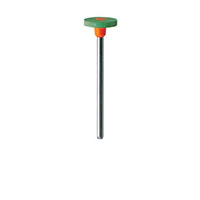 Meisinger 9749G-110 HP Diamond Impregnated Ceramic Polisher, Coarse, Wheel Shape, Green/Orange, 11mm Head, 2/Pk thumbnail 2
