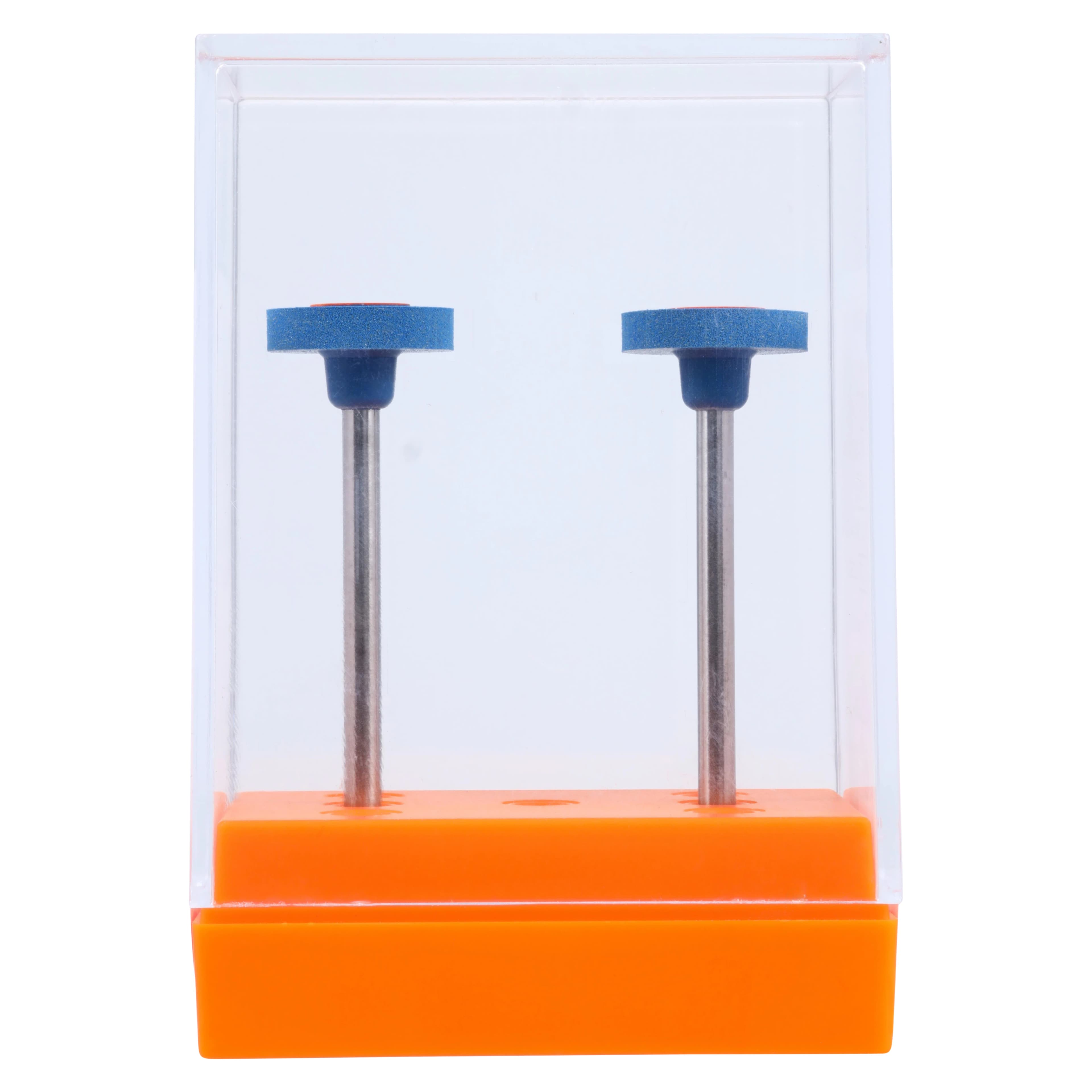 Meisinger Diamond Polisher Wheel, Medium Grit, Blue/Orange, HP Handpiece, 11.0mm, 2/Pk, 9749M-110-HP-BL/O thumbnail 4
