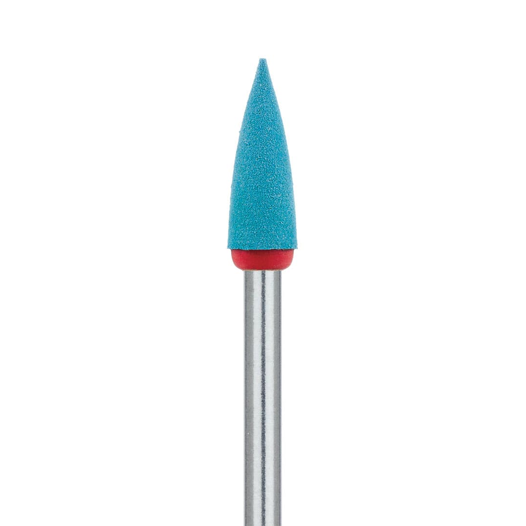 Meisinger Zirconia Polisher HP Flame Blue/Orange, Point Shape, Pre-Polish, 4.0mm Head, 13mm Working Length, 2/Pk, DCA04-040 - Meisinger HP #DCA04.040 Pre-Polish, Point Shaped, Diamond Impregnated Polisher, Blue, 2/Pk - Image 1