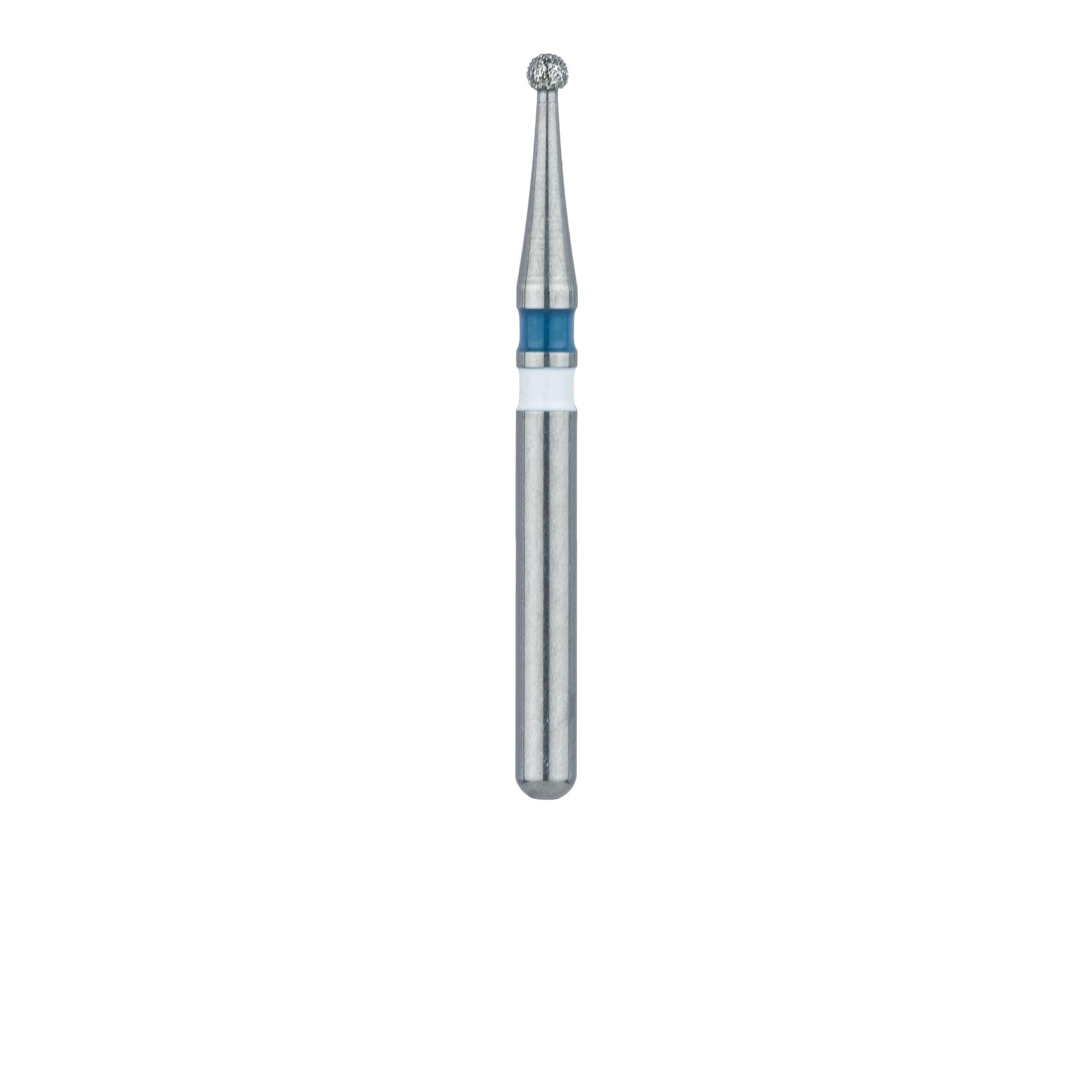 Meisinger Zirconia Diamond Bur, FG, Round, #801-010M, 1.0 mm, Medium Grit, Blue, 5/Pk, Z801-010-FG thumbnail 2