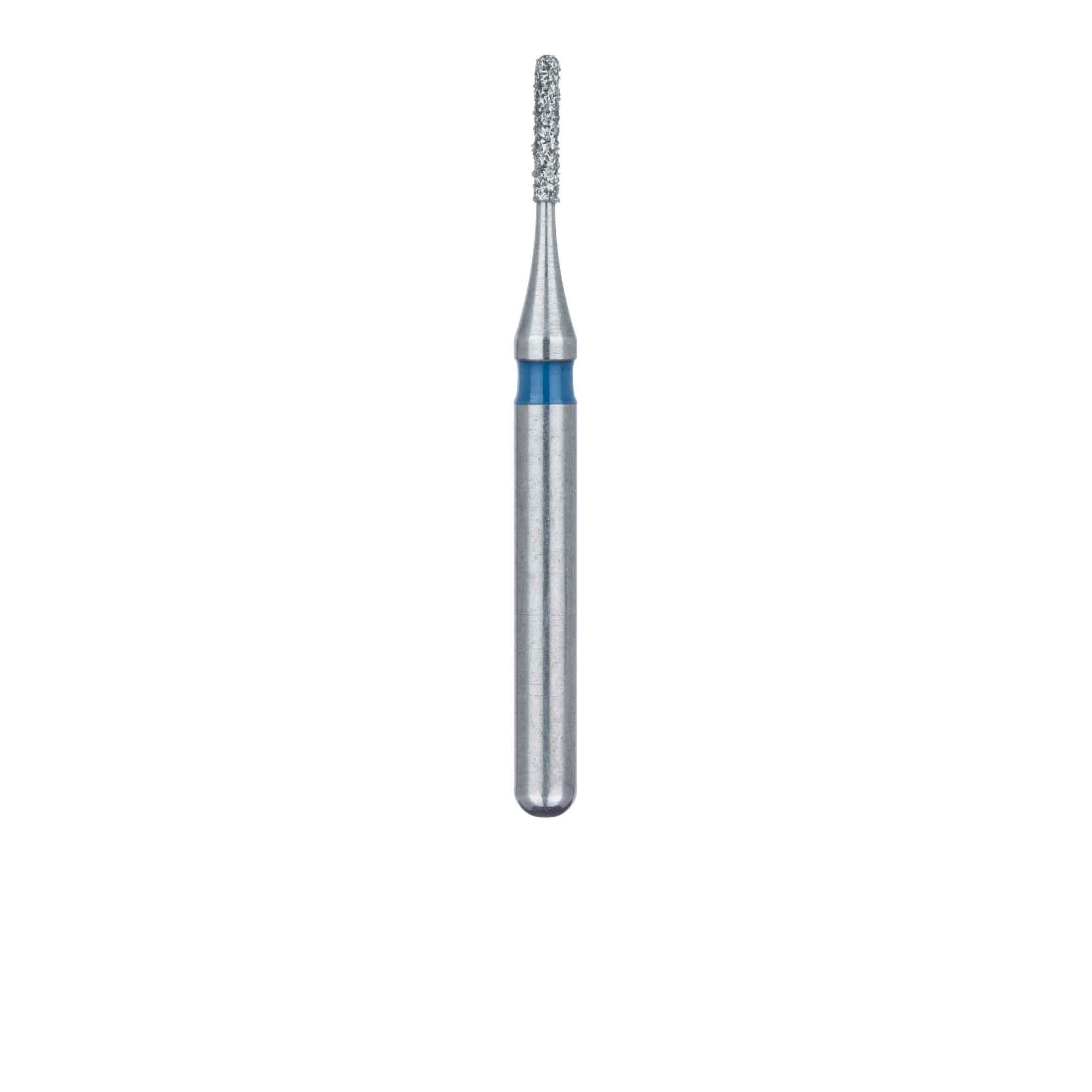 Meisinger FG Microdia Diamond Bur, M880-007, Round End Cylinder, 0.7 mm Diameter, Medium Grit, Blue Ring, Friction Grip, 5/Pack thumbnail 2