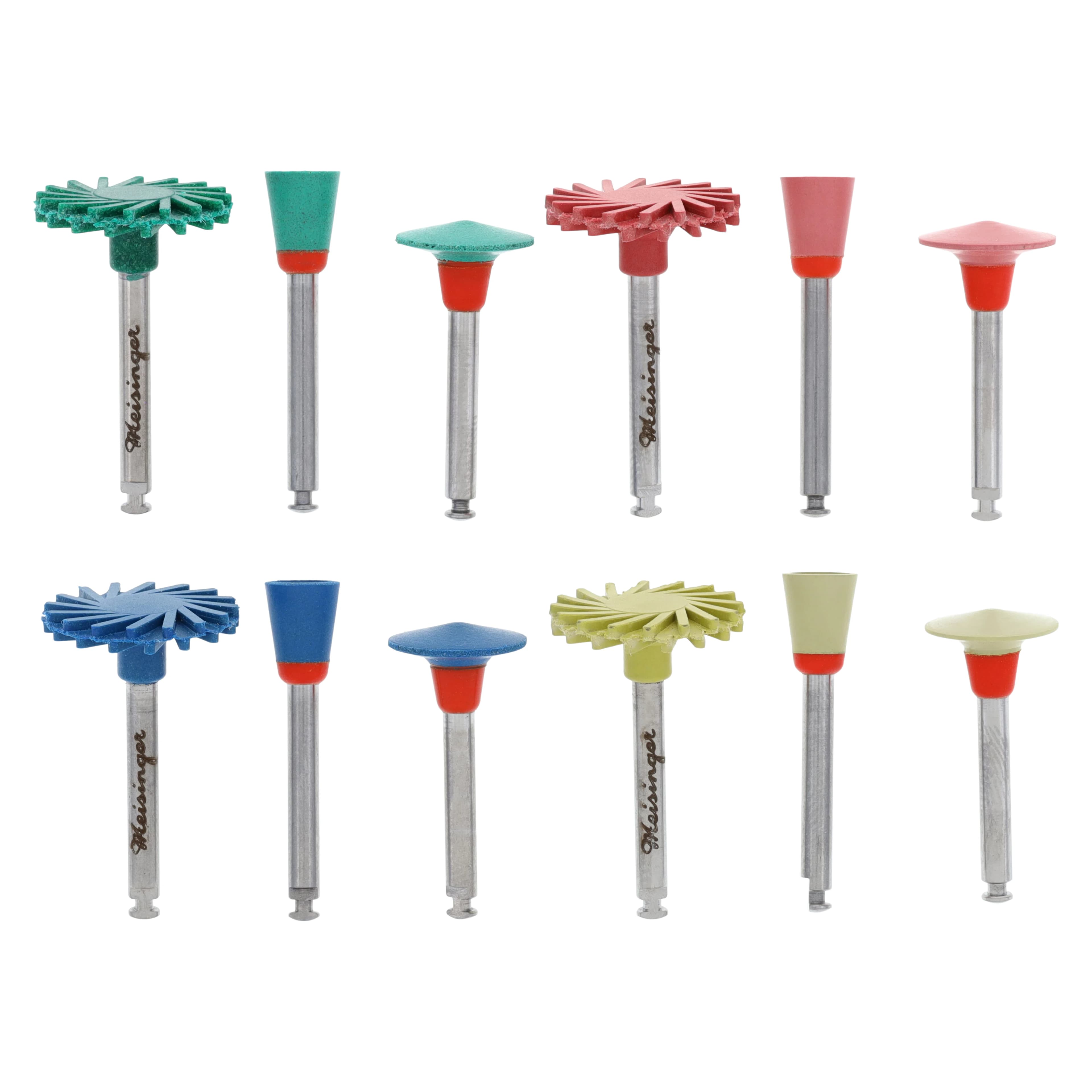 Meisinger Klim Luster Intraoral Polishing Kit, 12-Piece, Right Angle, Multiple Grits & Shapes - Luster Intraoral Polishing Kit by Dr James Klim - Image 1