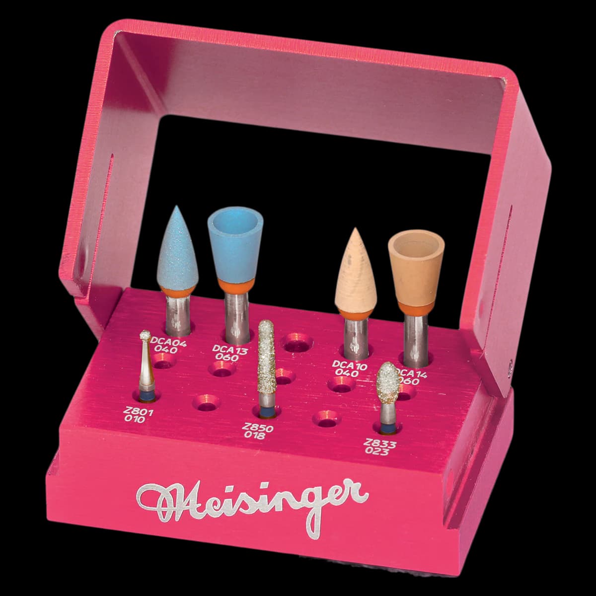 Meisinger Luster for Zirconia Intraoral Adjustment Kit, Pink, 1.0mm - Luster for Zirconia Intra-Oral Adjustment Kit Pink - Image 1