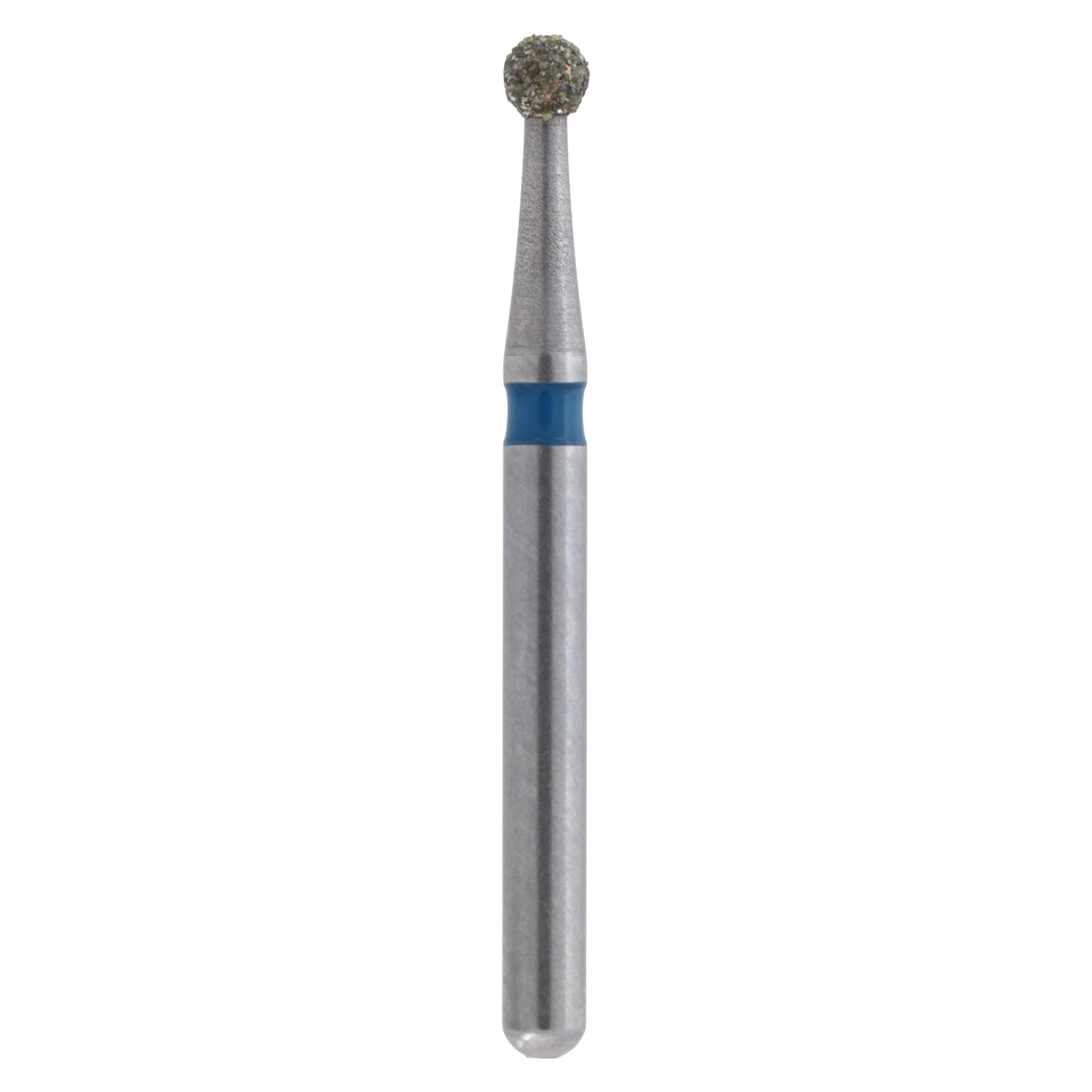 Meisinger Single-Use Sterile Diamond Burs, FG, Round, #0116M, 1.6 mm, Medium Grit, Blue, 25/Pk - Meisinger Single-Use Sterile Diamond Burs, FG, Round, # 0116M, 1.6 mm, Medium, Blue, 25/Pk - Image 1